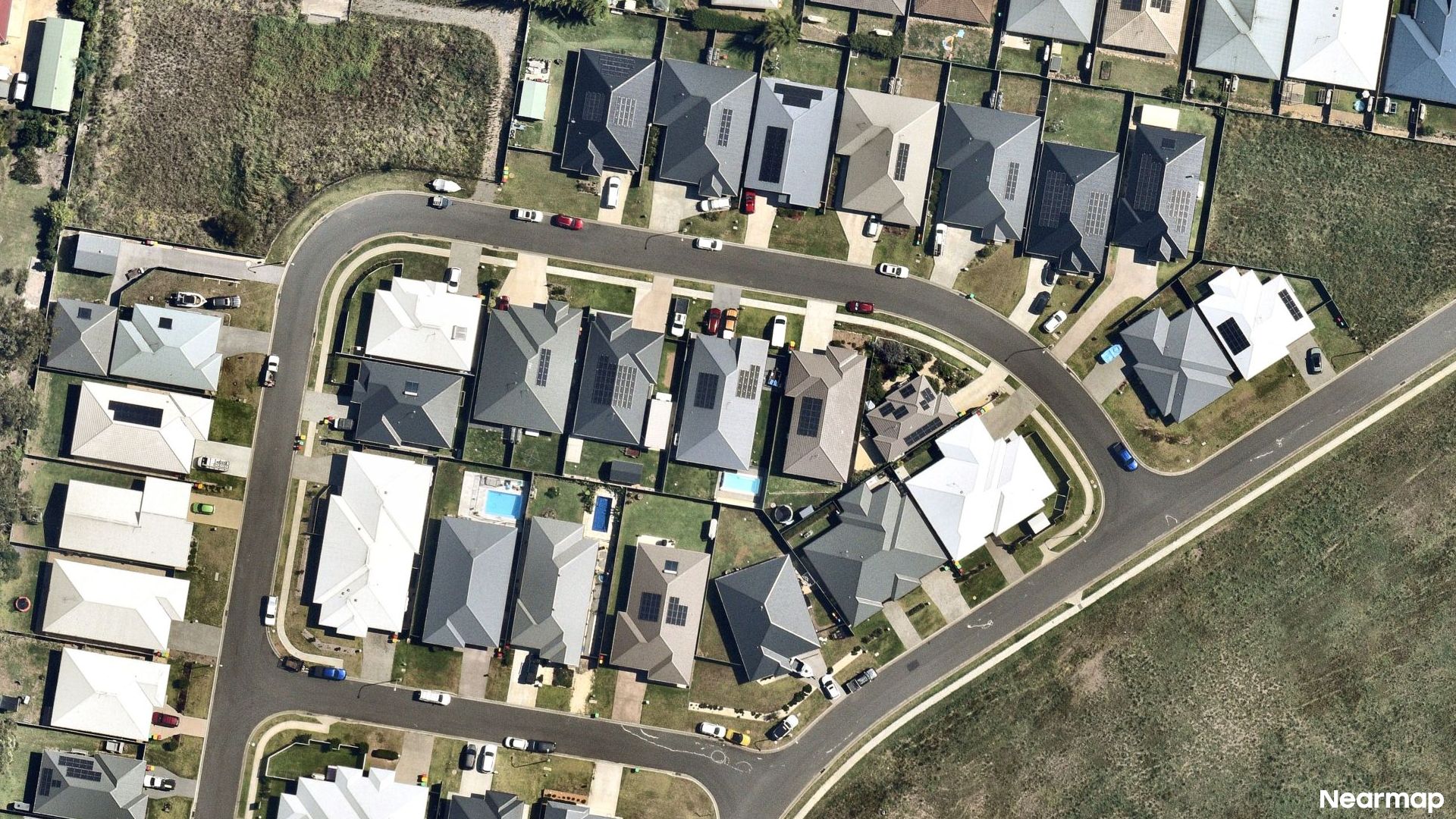 Vertical aerial view