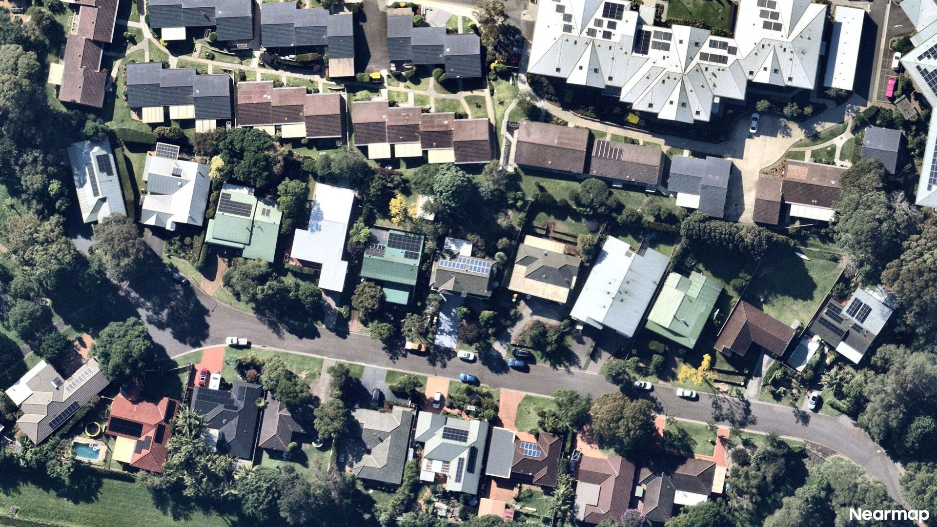Vertical aerial view