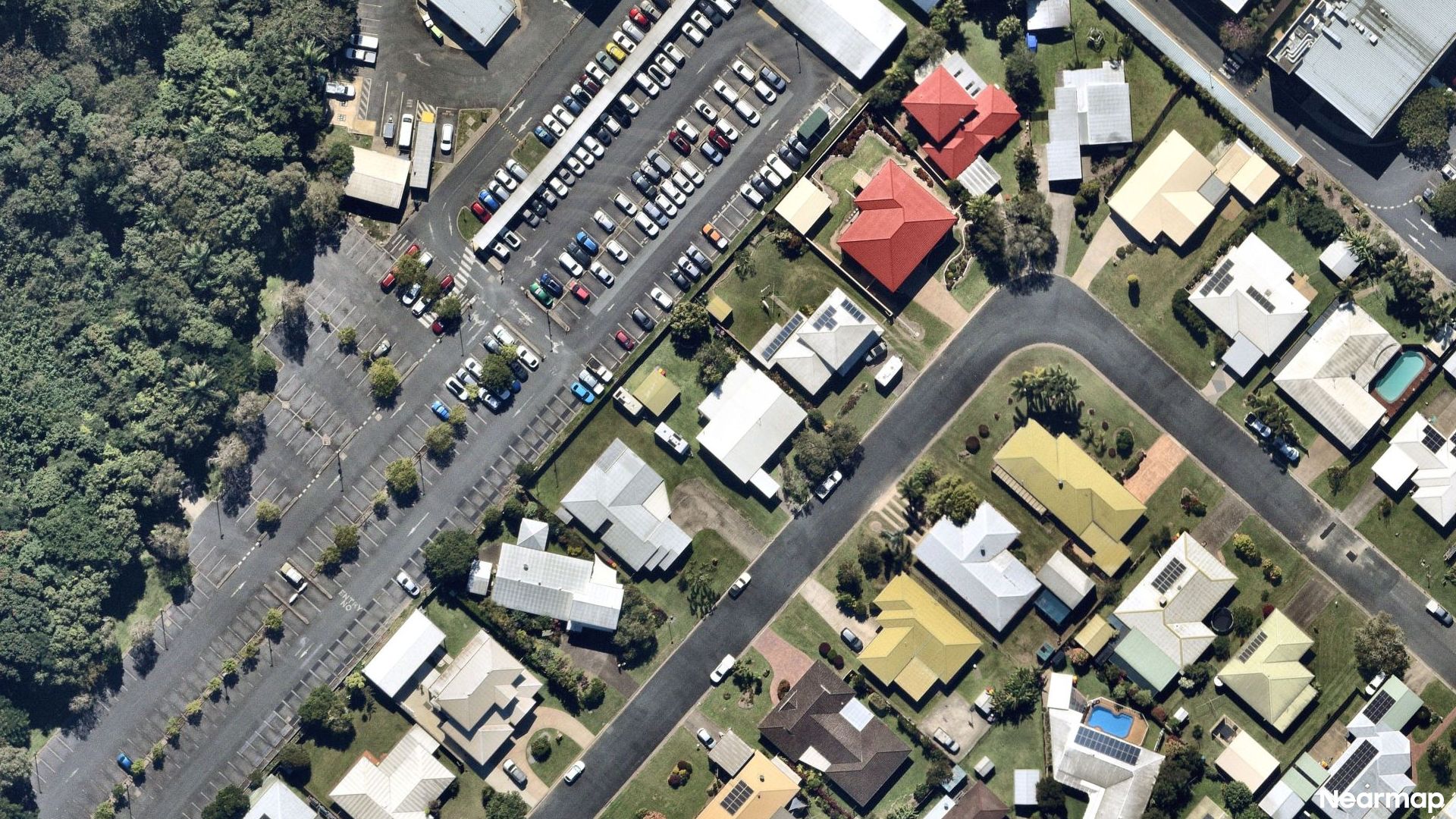 Vertical aerial view