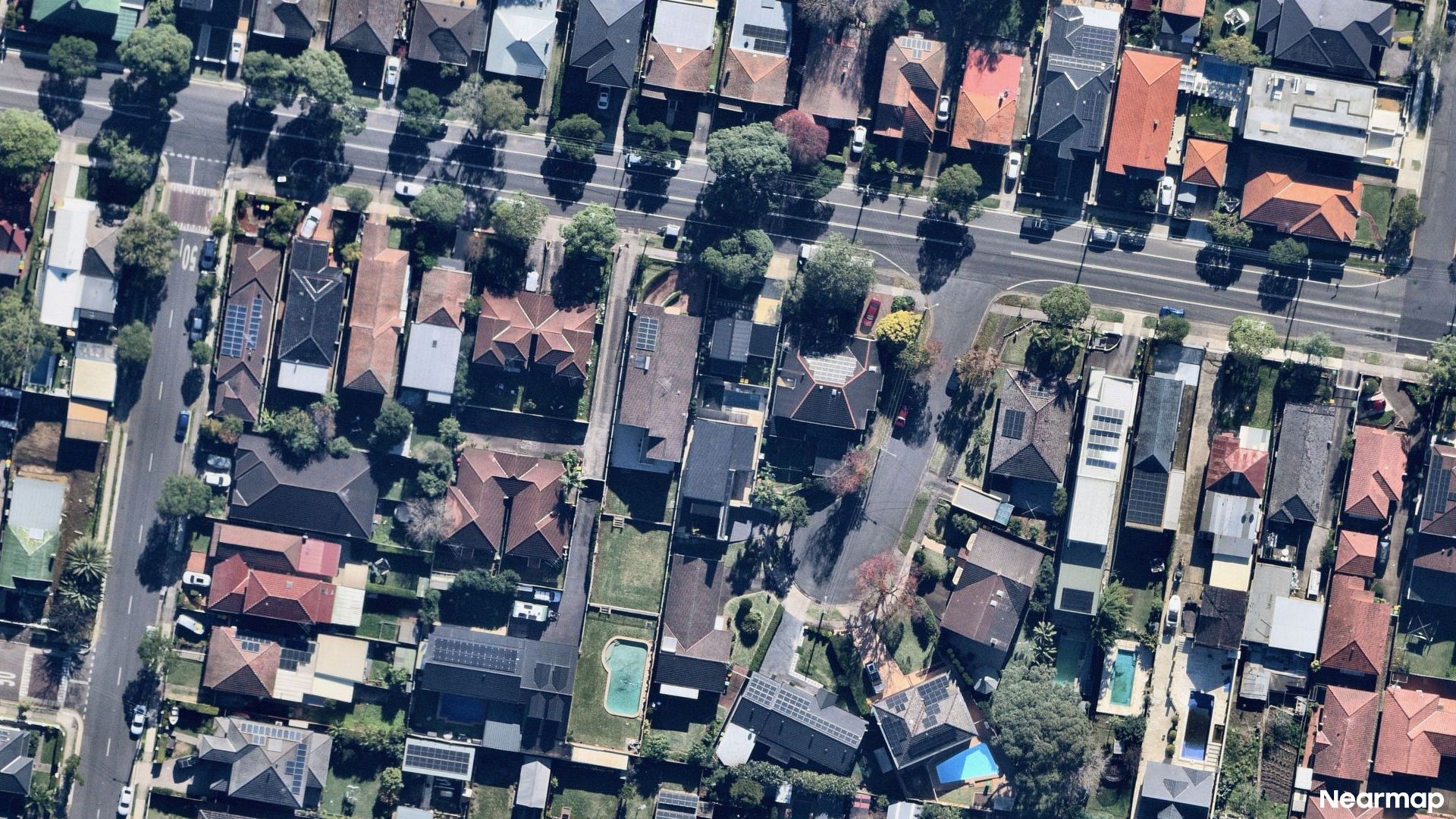 Vertical aerial view