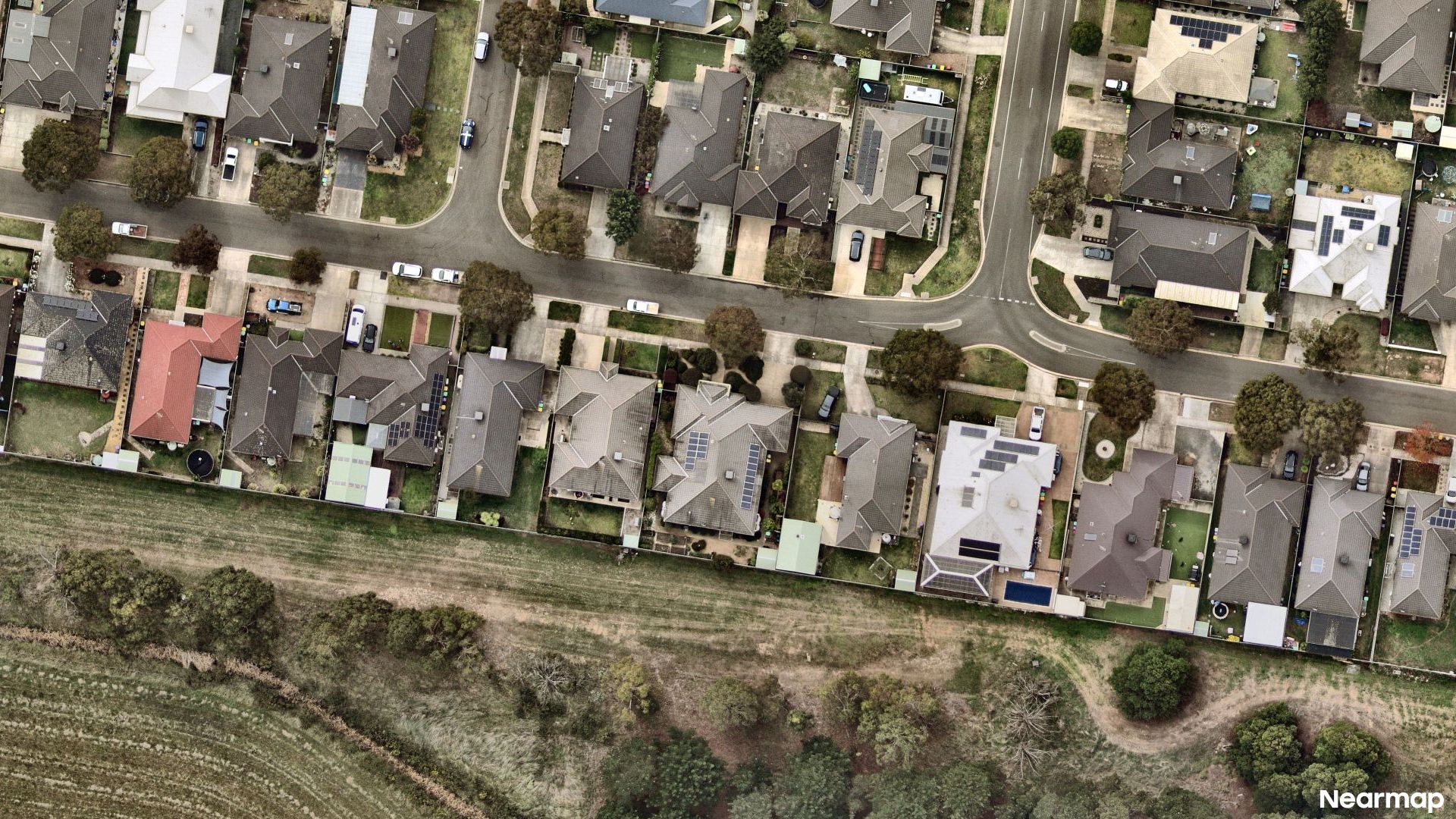 Vertical aerial view
