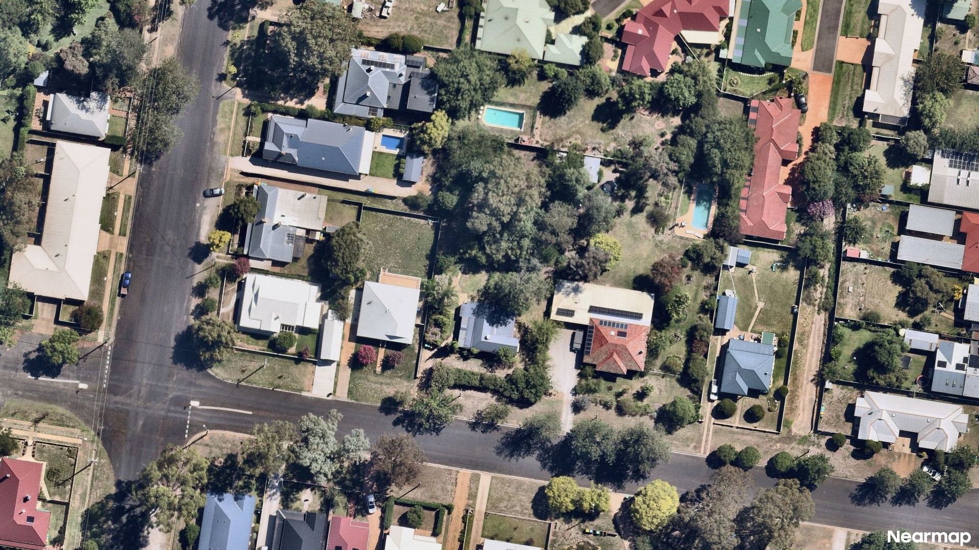 Vertical aerial view
