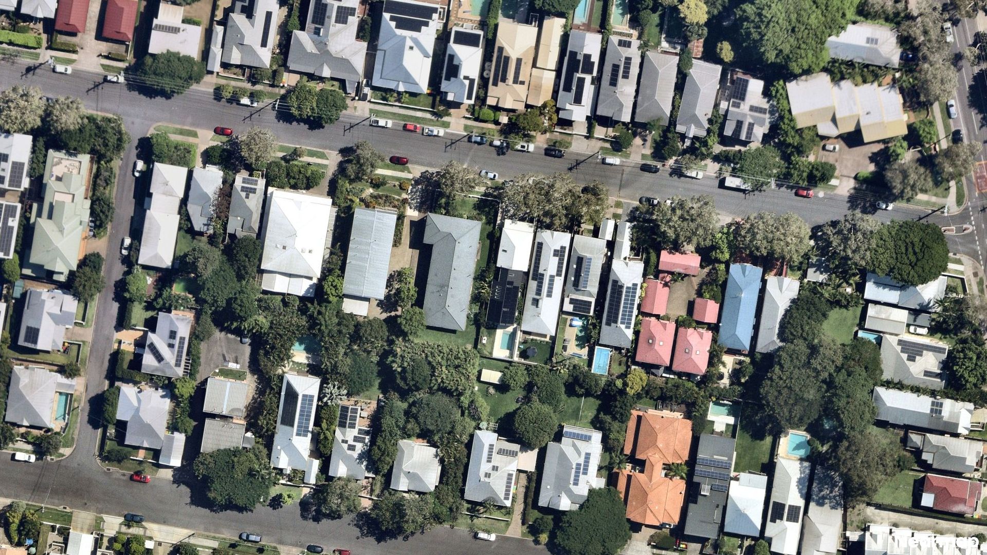 Vertical aerial view
