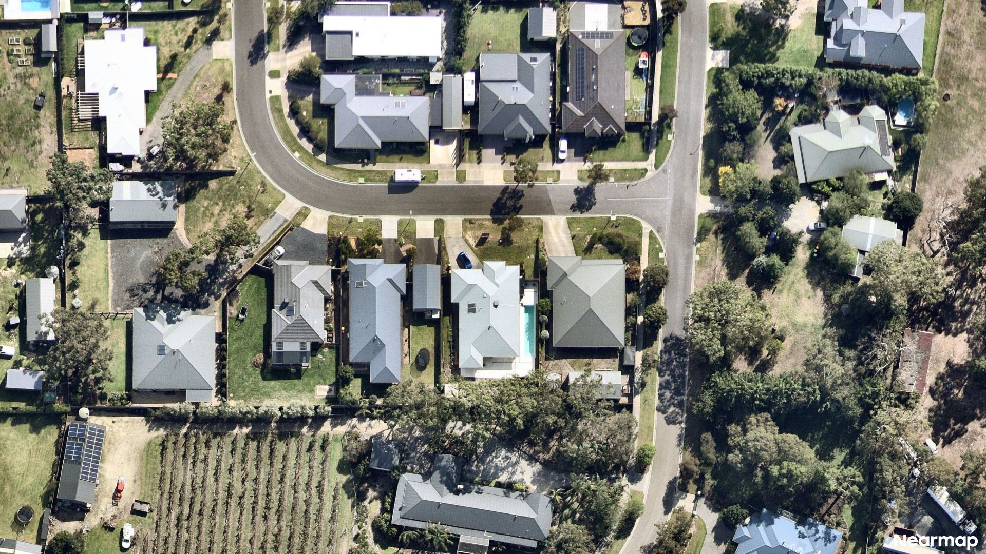 Vertical aerial view