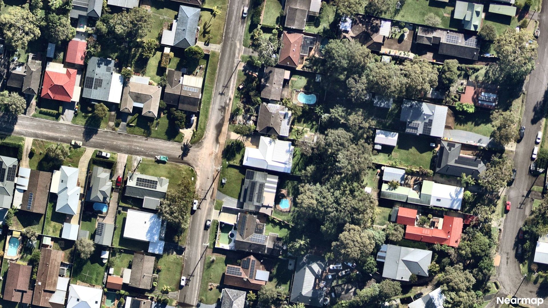 Vertical aerial view