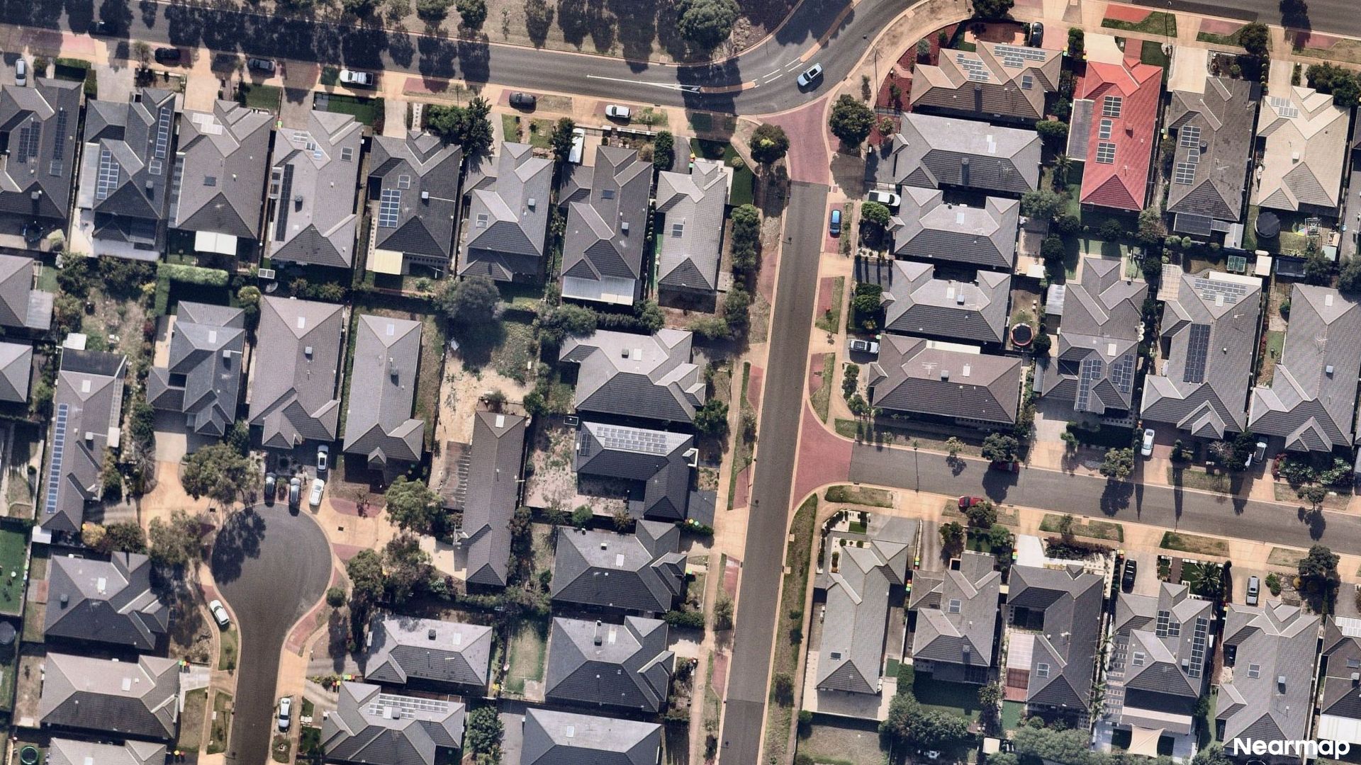 Vertical aerial view