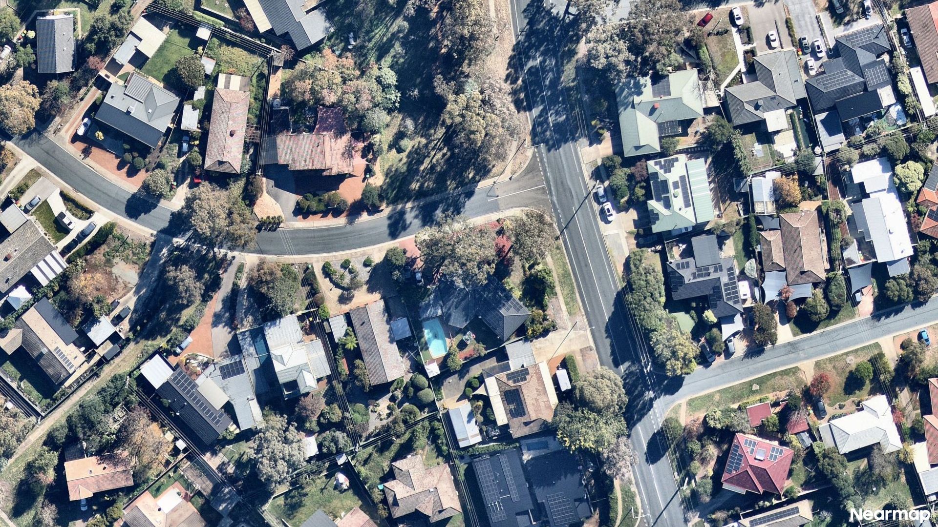 Vertical aerial view