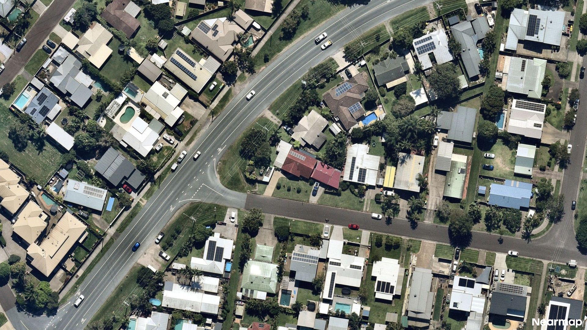 Vertical aerial view