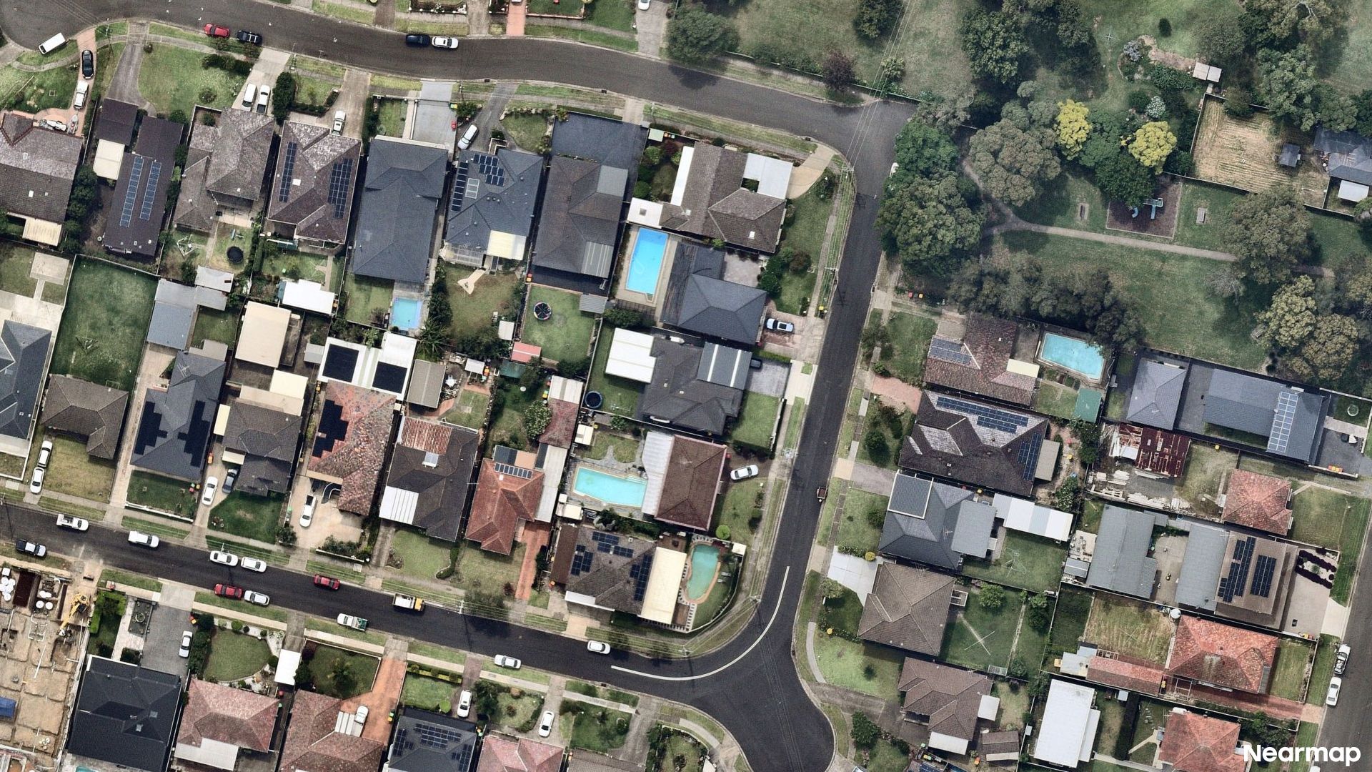 Vertical aerial view