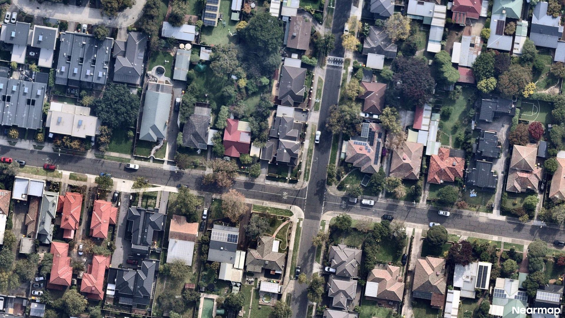 Vertical aerial view