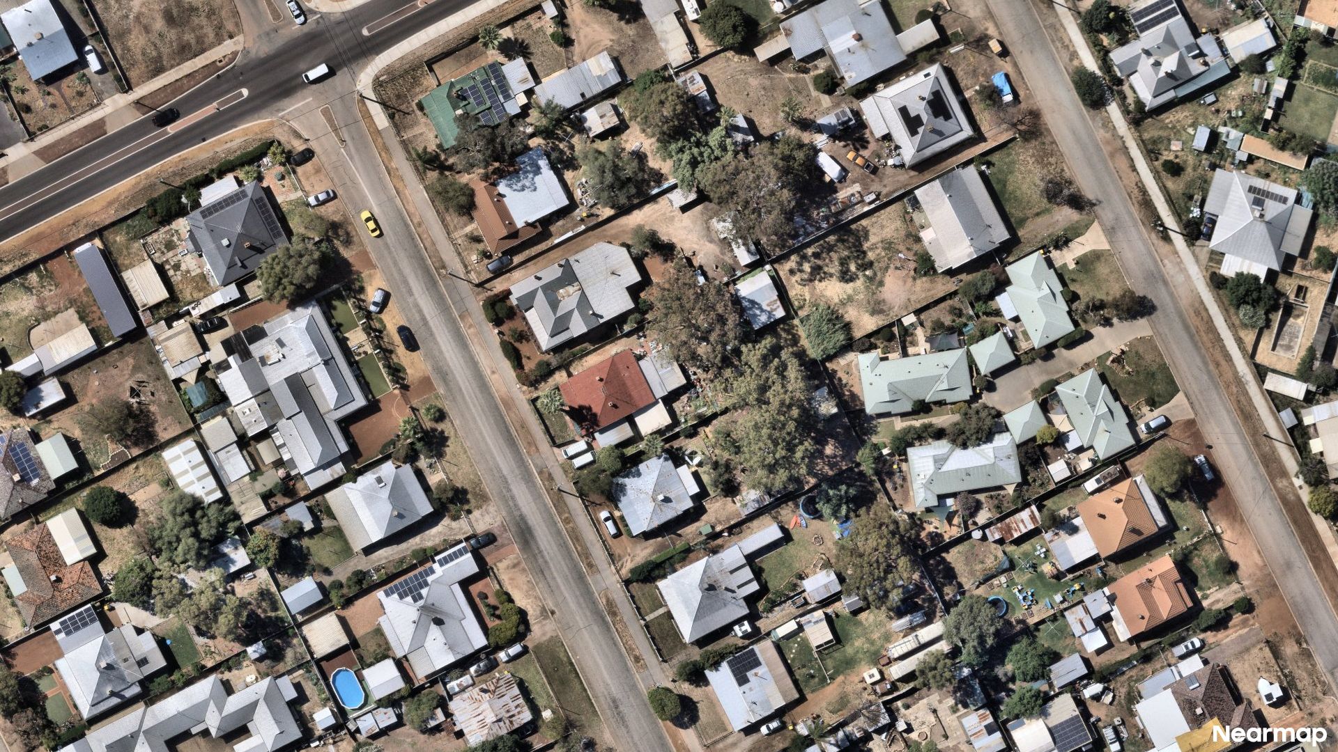 Vertical aerial view