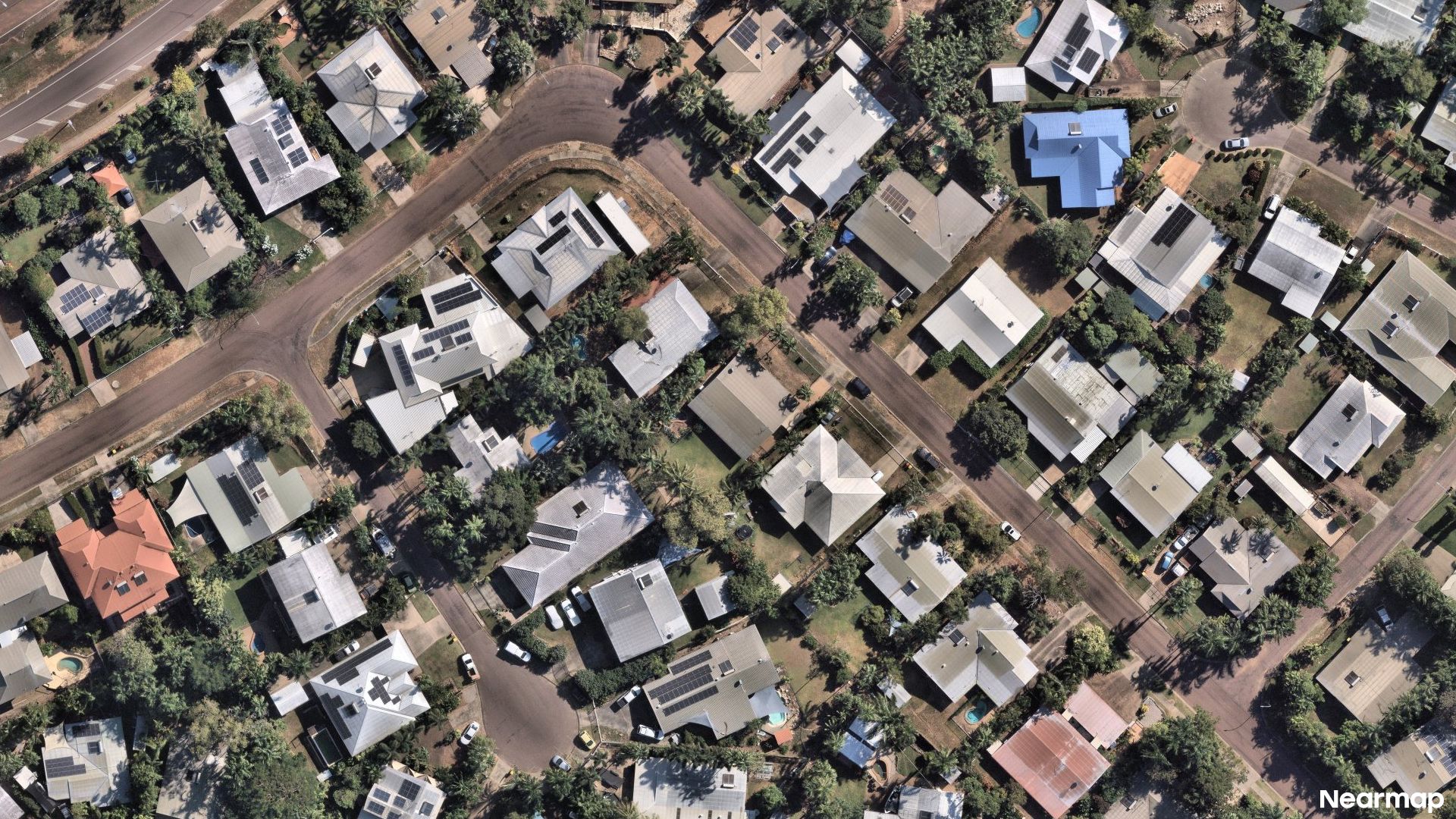 Vertical aerial view