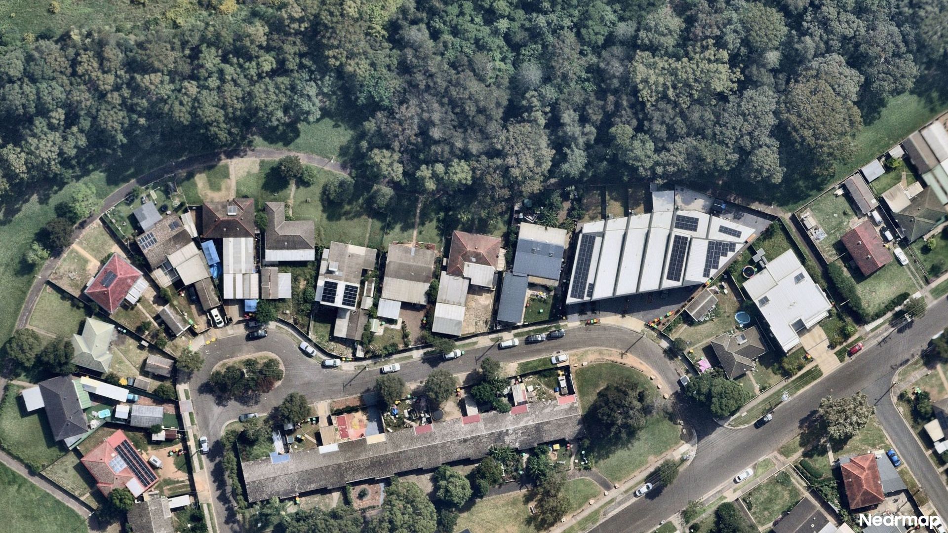 Vertical aerial view