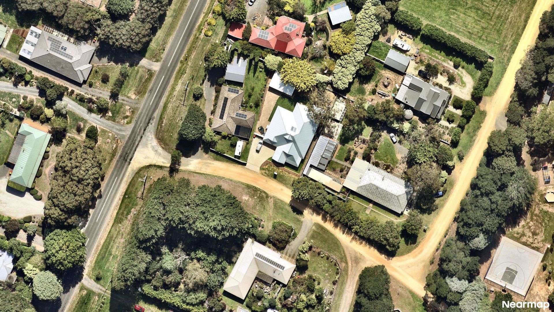 Vertical aerial view