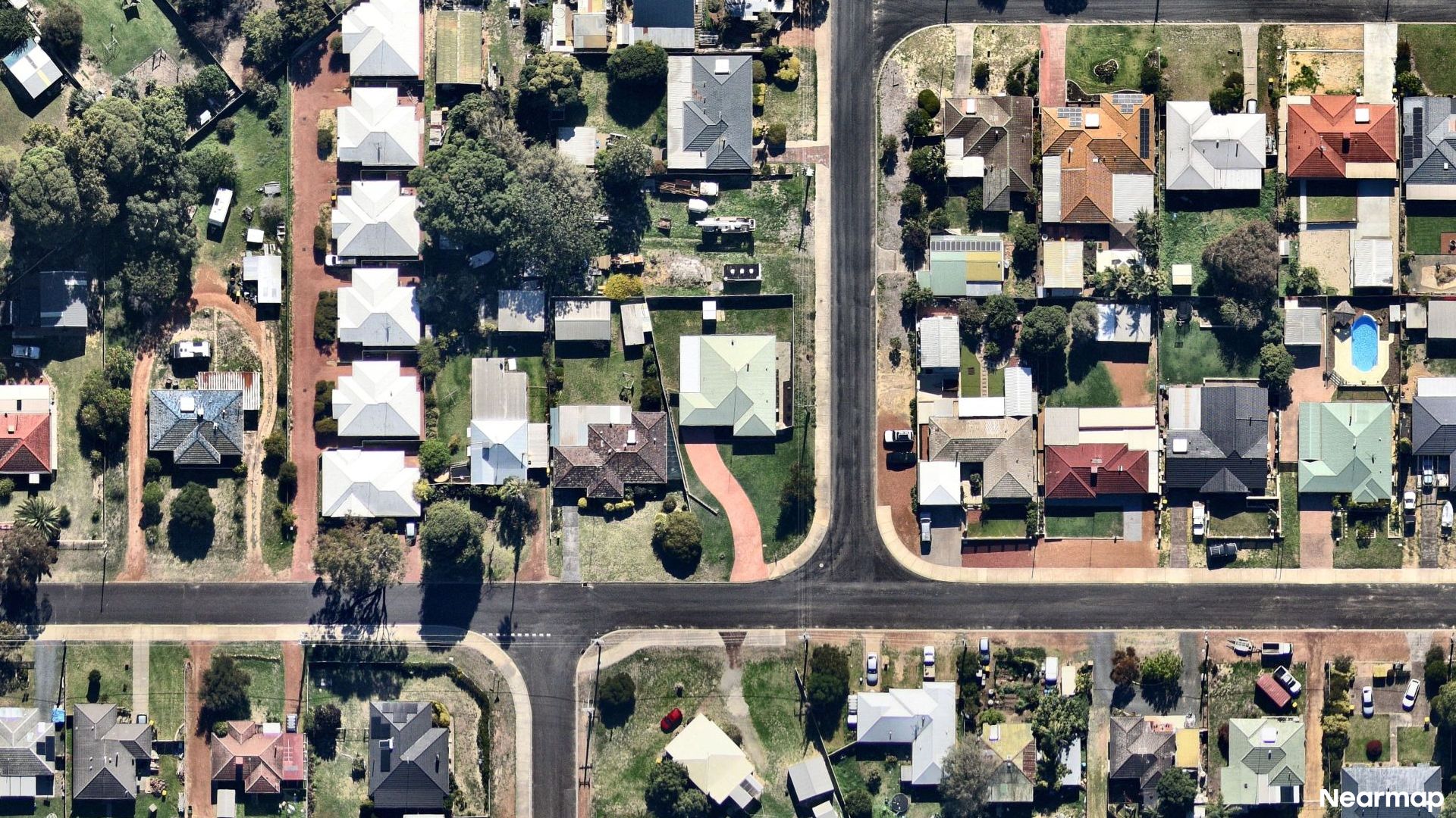 Vertical aerial view