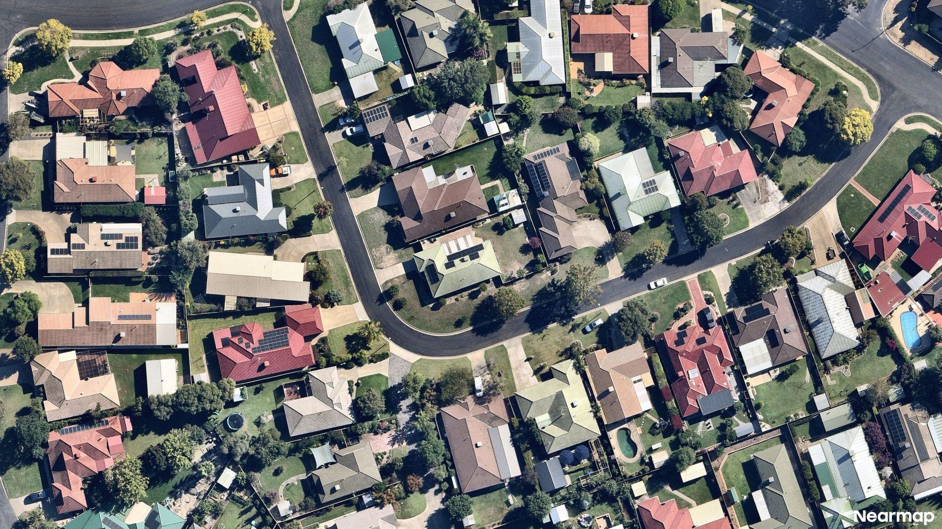 Vertical aerial view
