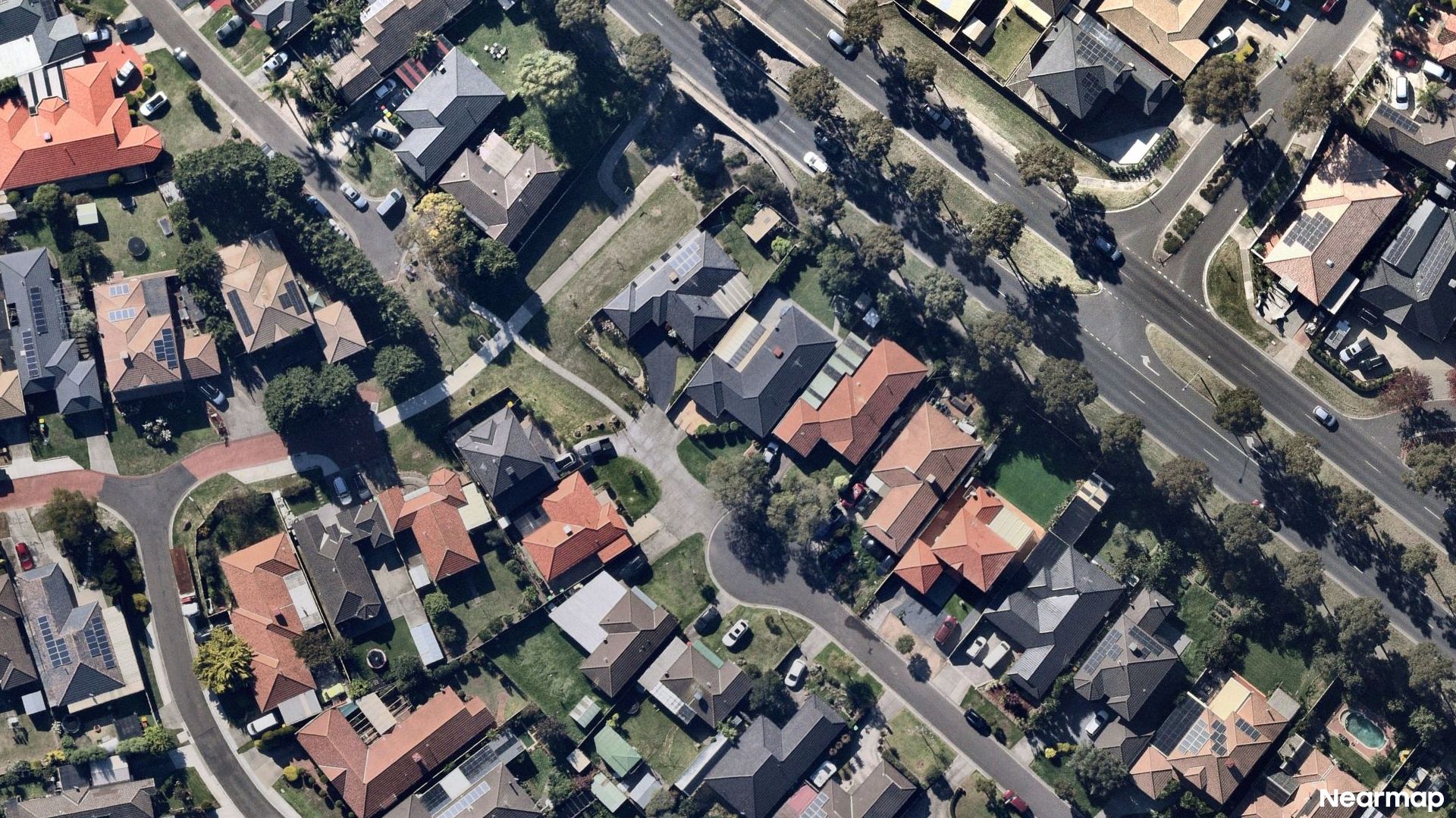 Vertical aerial view
