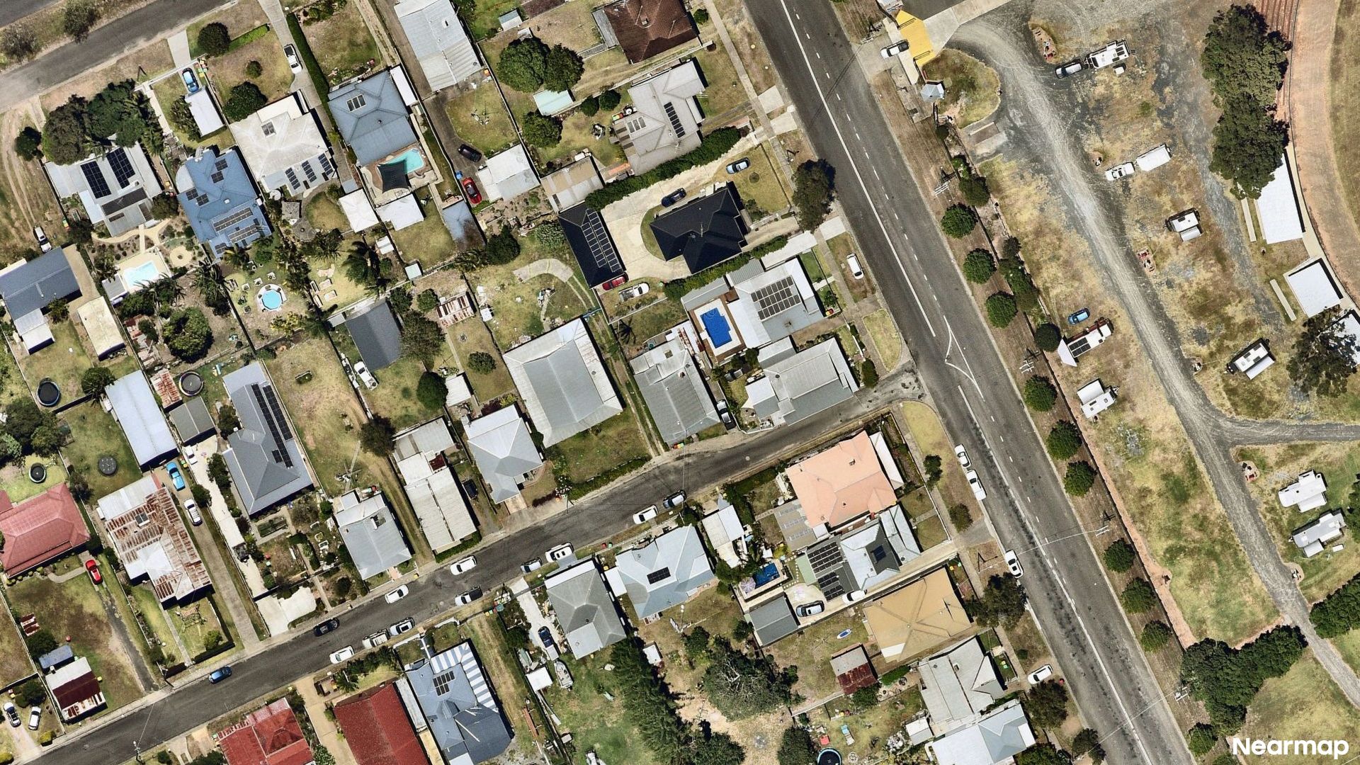 Vertical aerial view