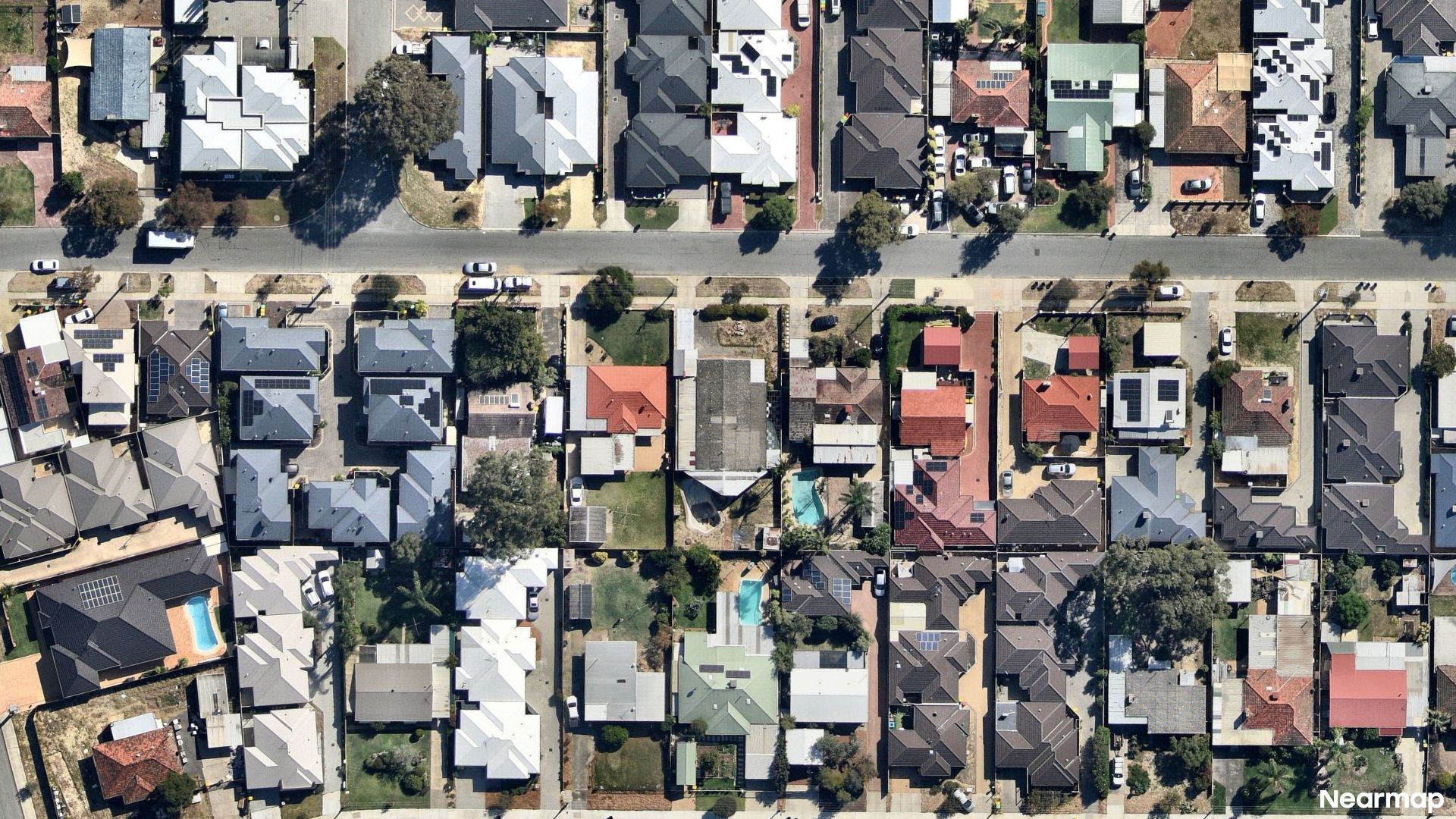 Vertical aerial view