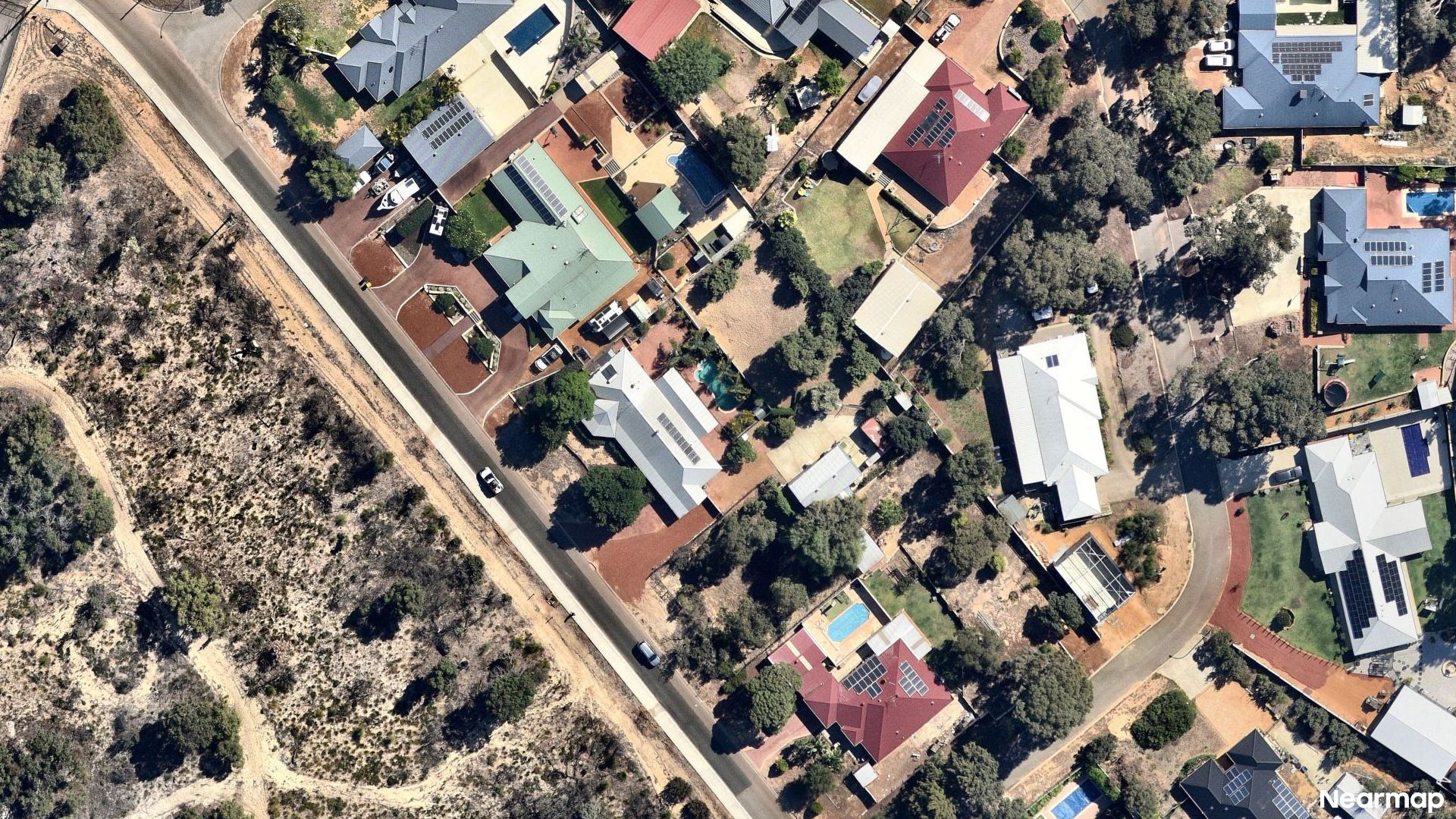 Vertical aerial view
