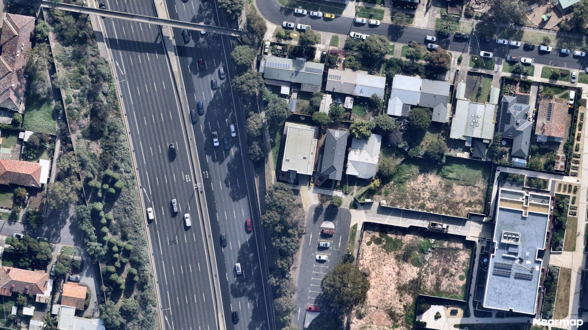 Vertical aerial view