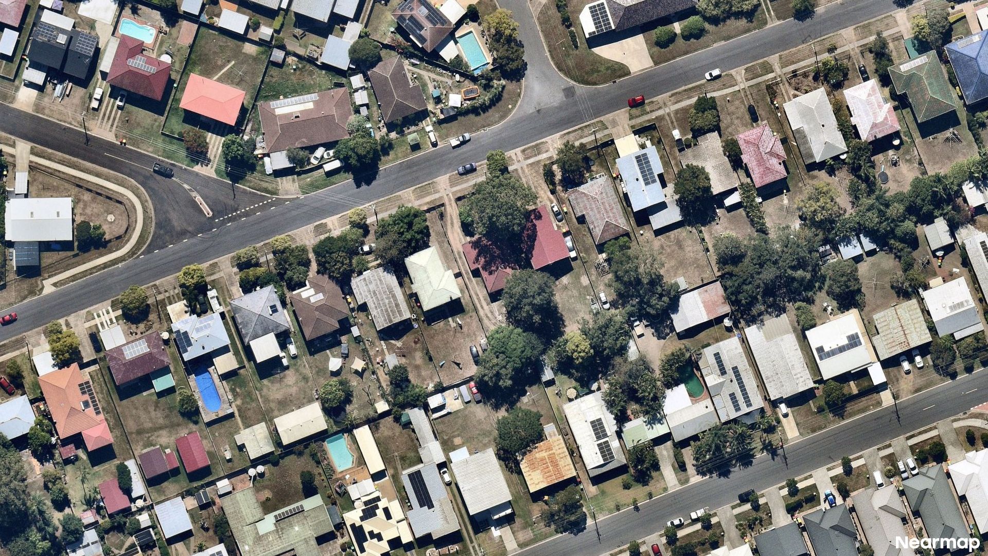 Vertical aerial view