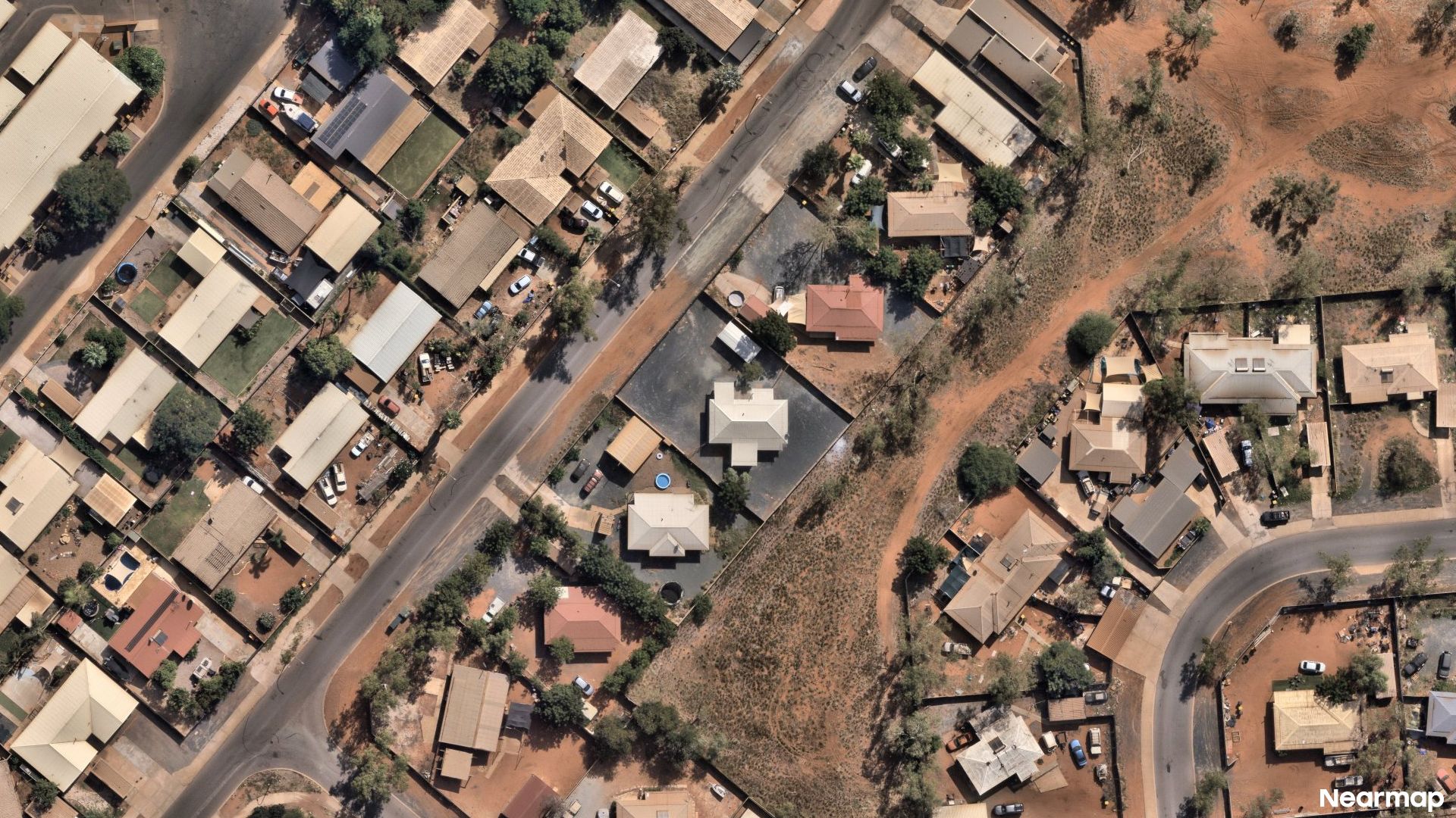 Vertical aerial view