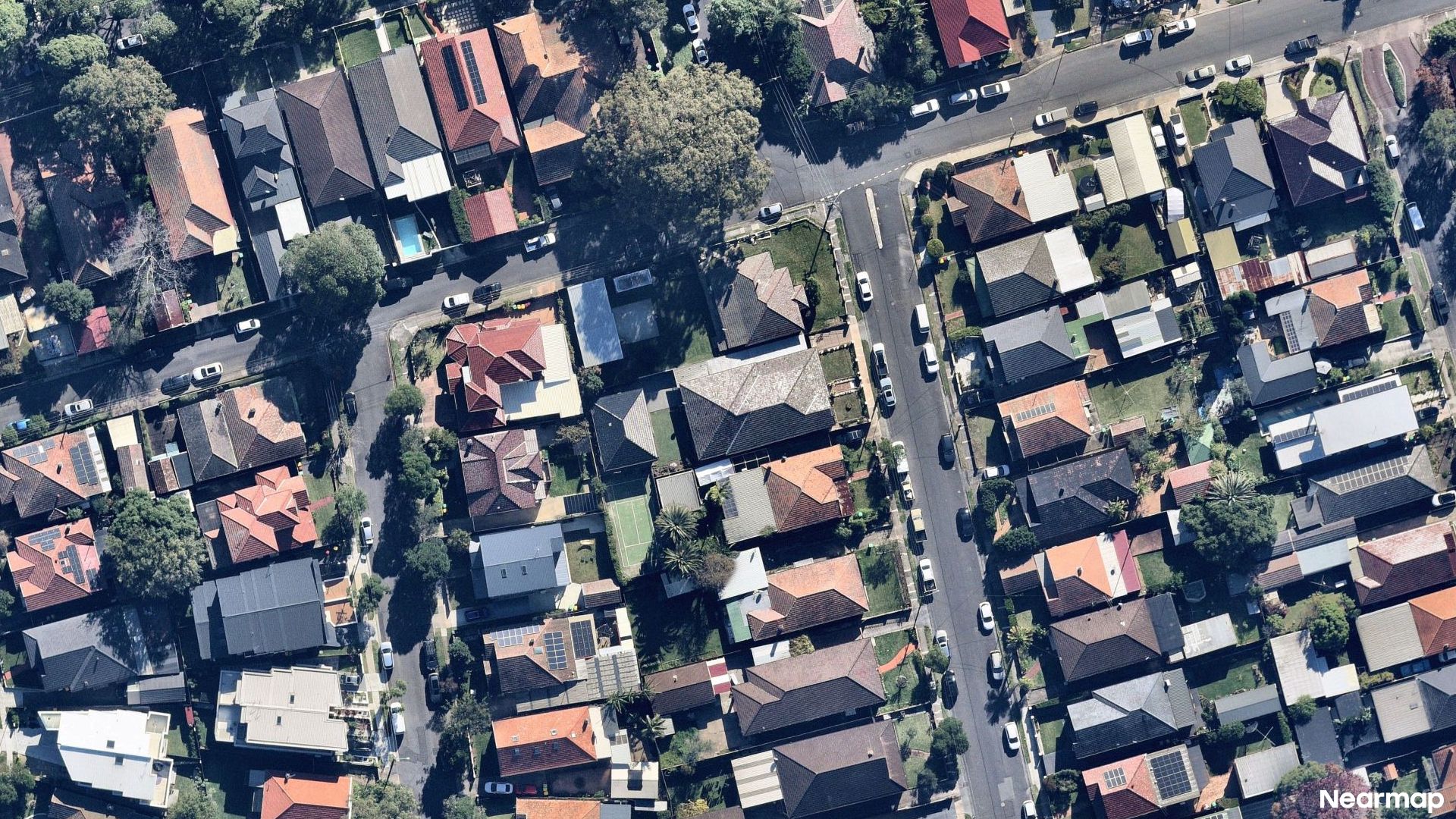 Vertical aerial view