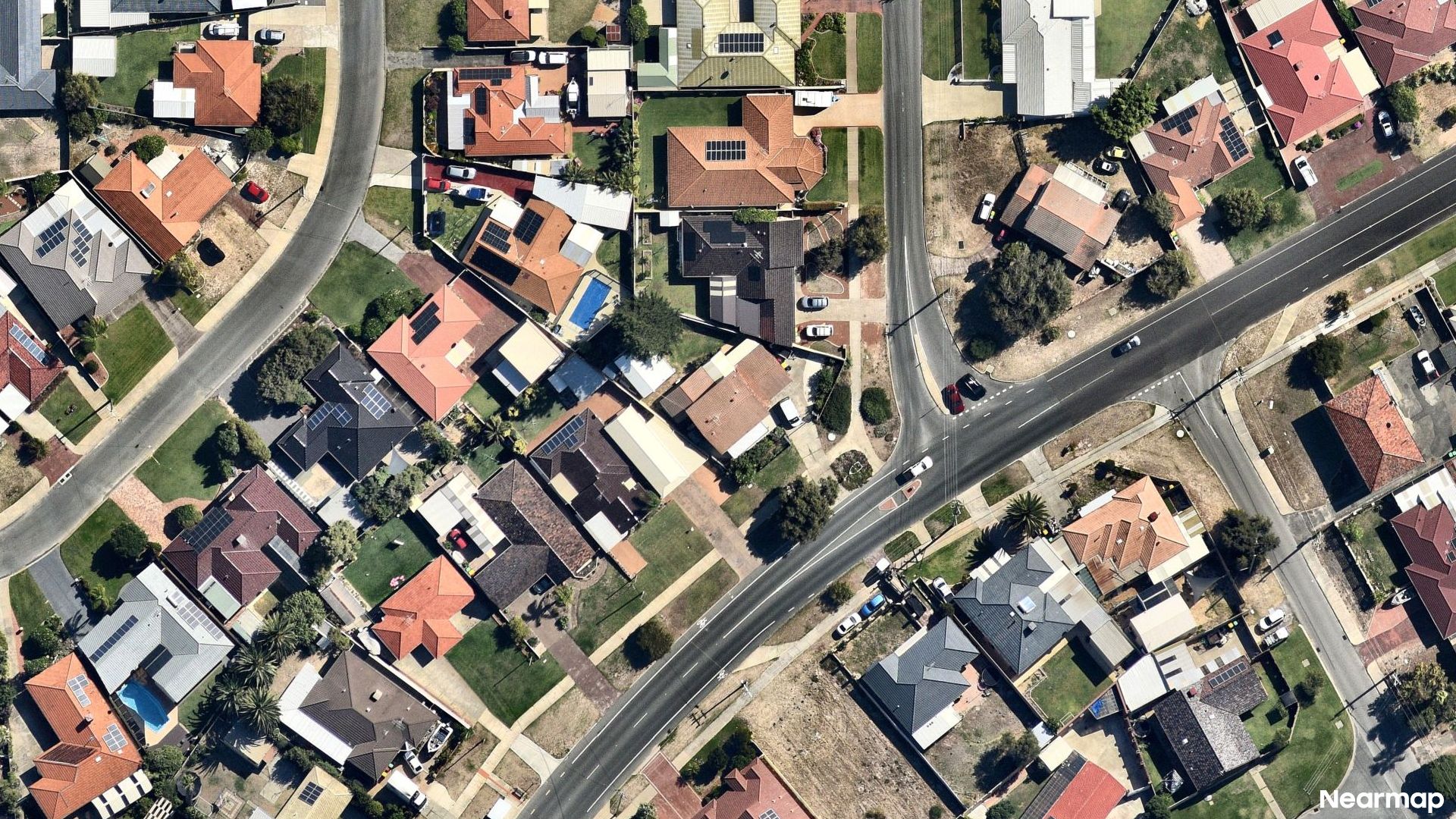 Vertical aerial view