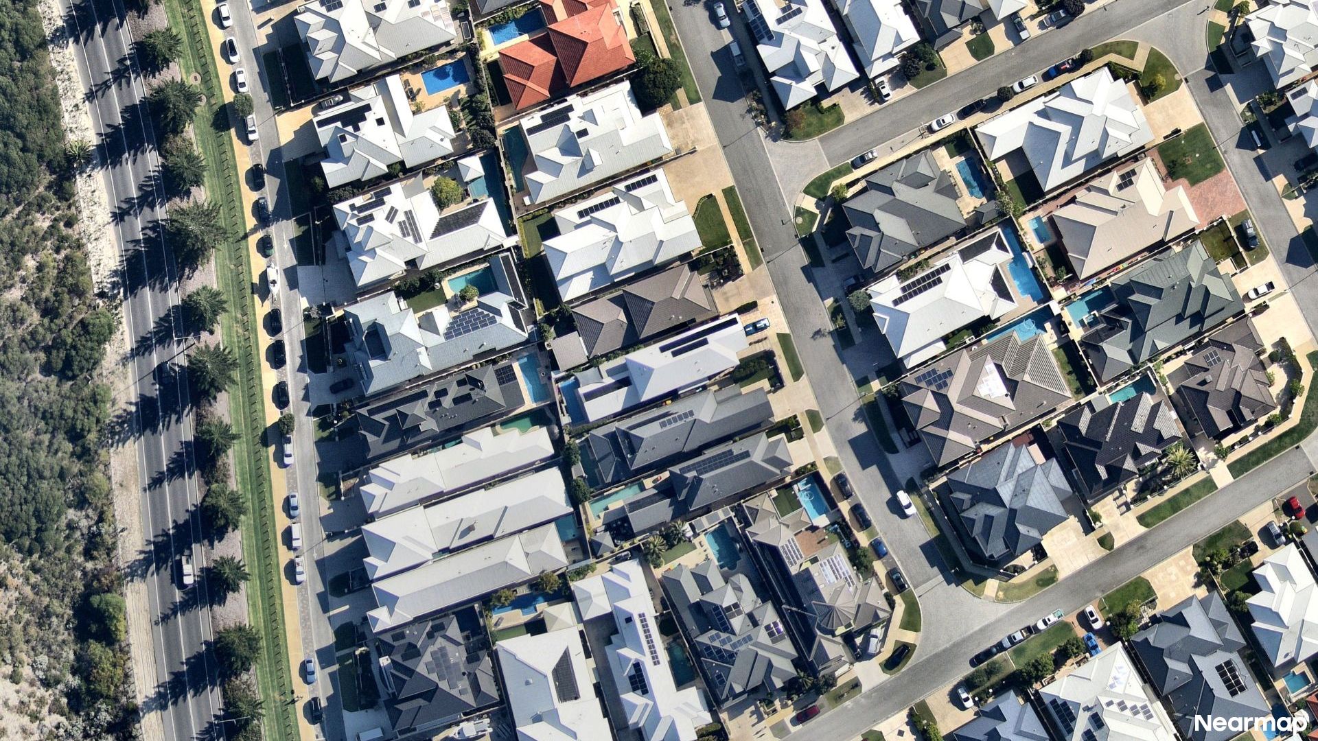 Vertical aerial view