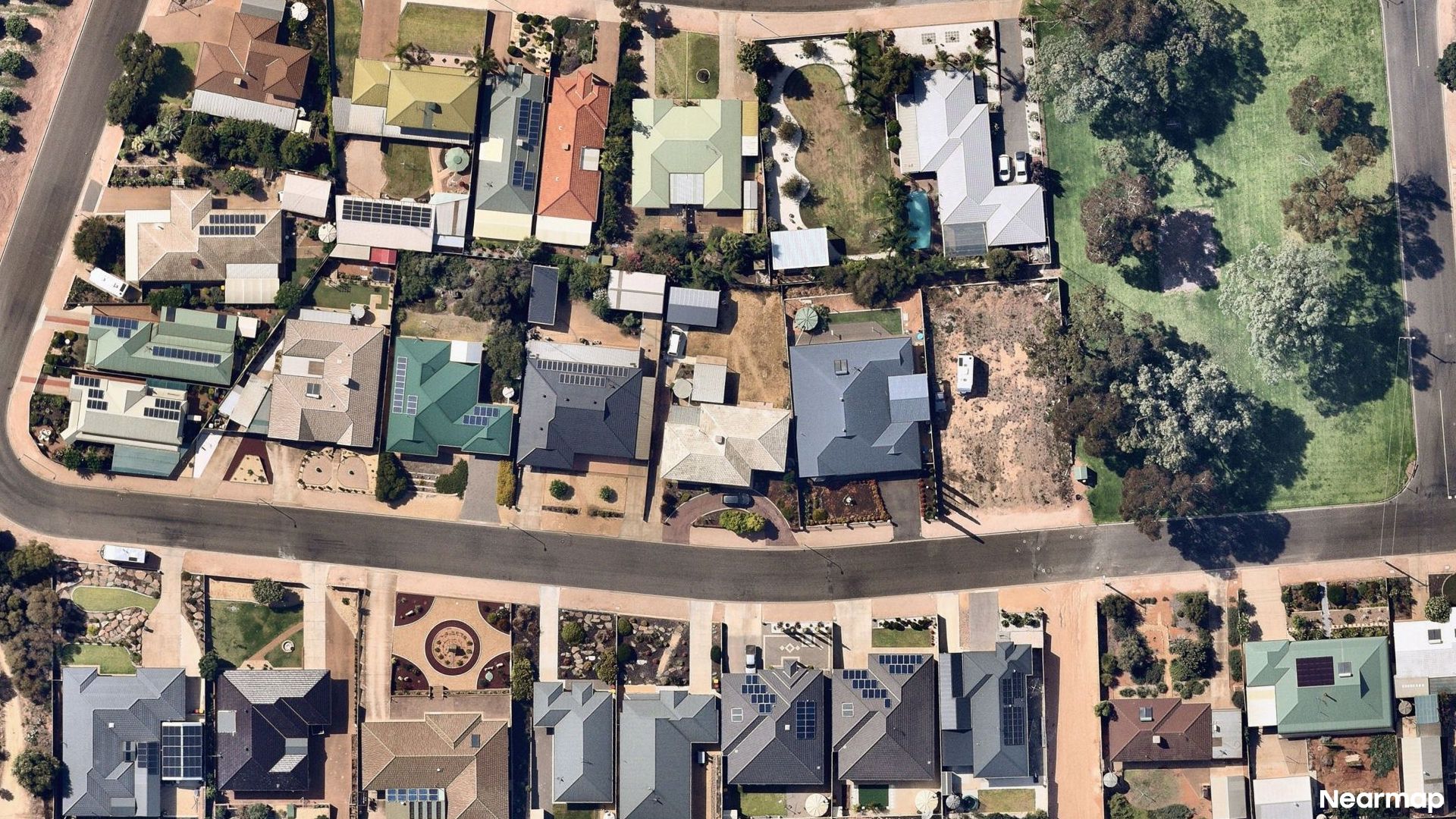 Vertical aerial view