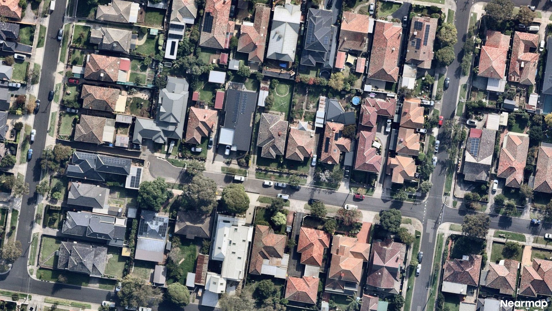 Vertical aerial view