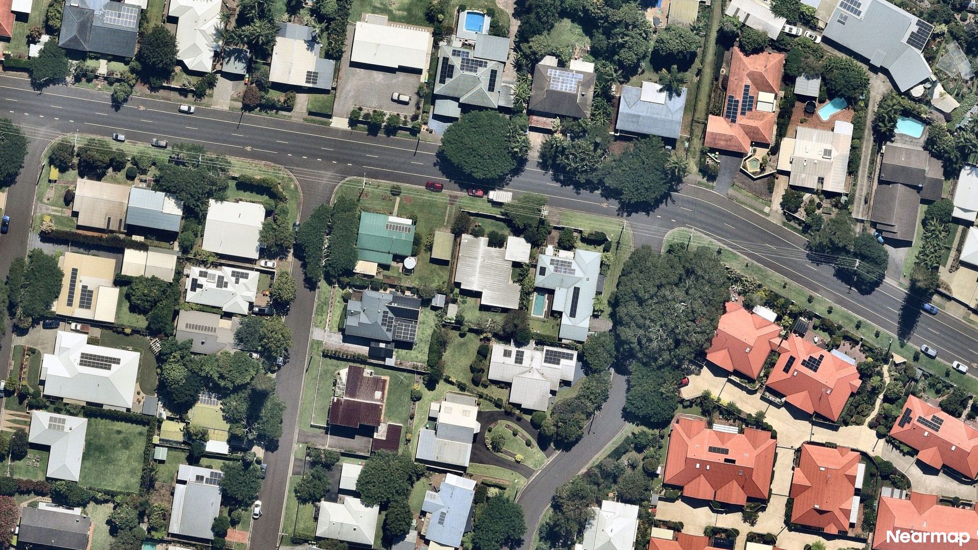 Vertical aerial view