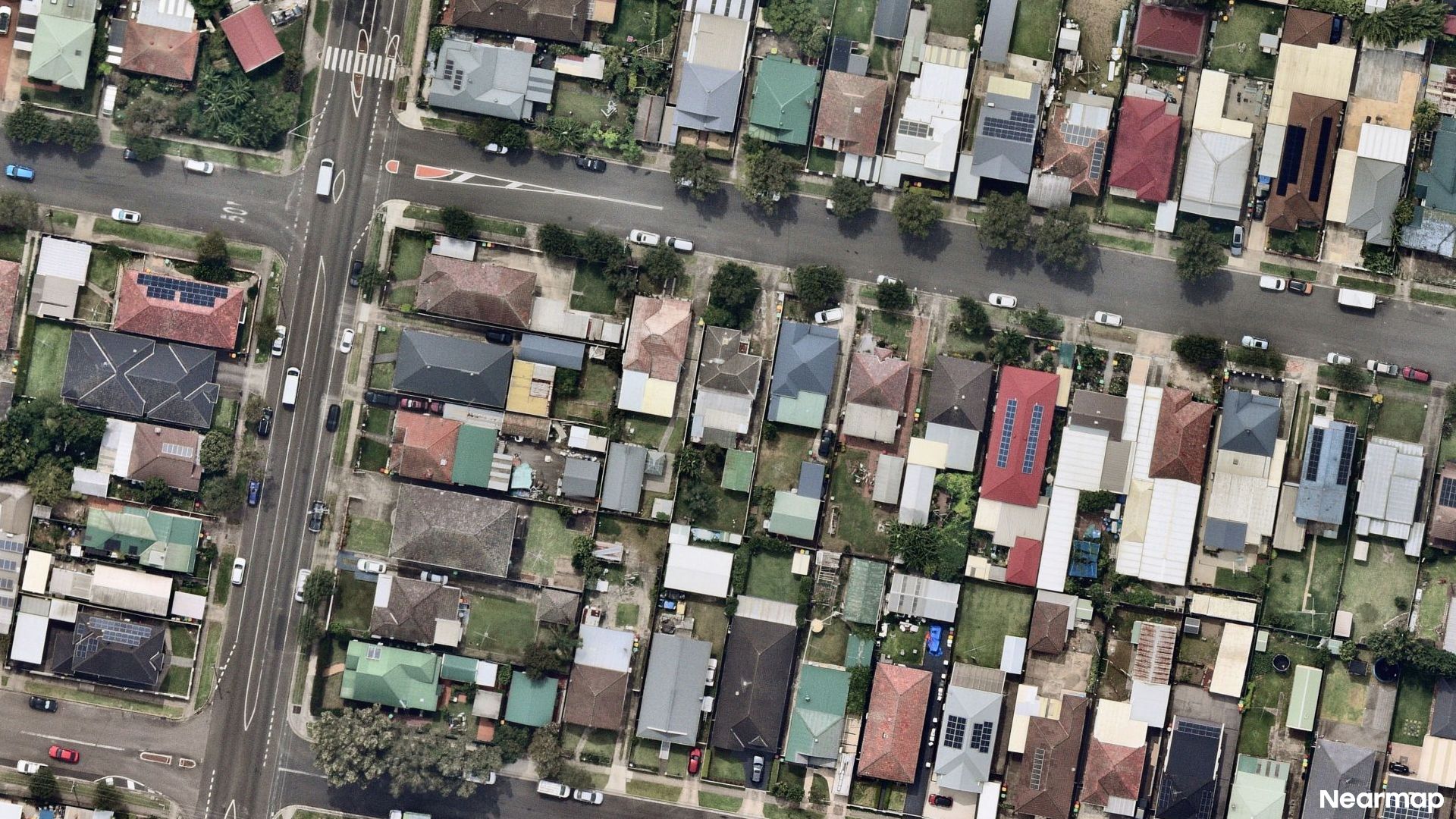 Vertical aerial view