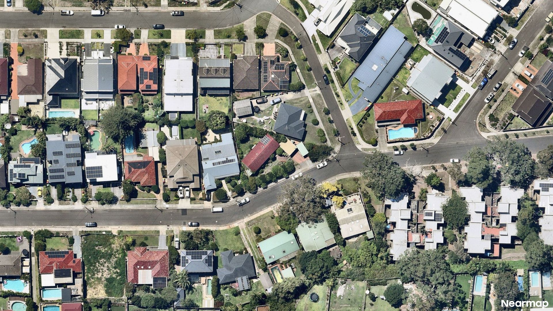 Vertical aerial view