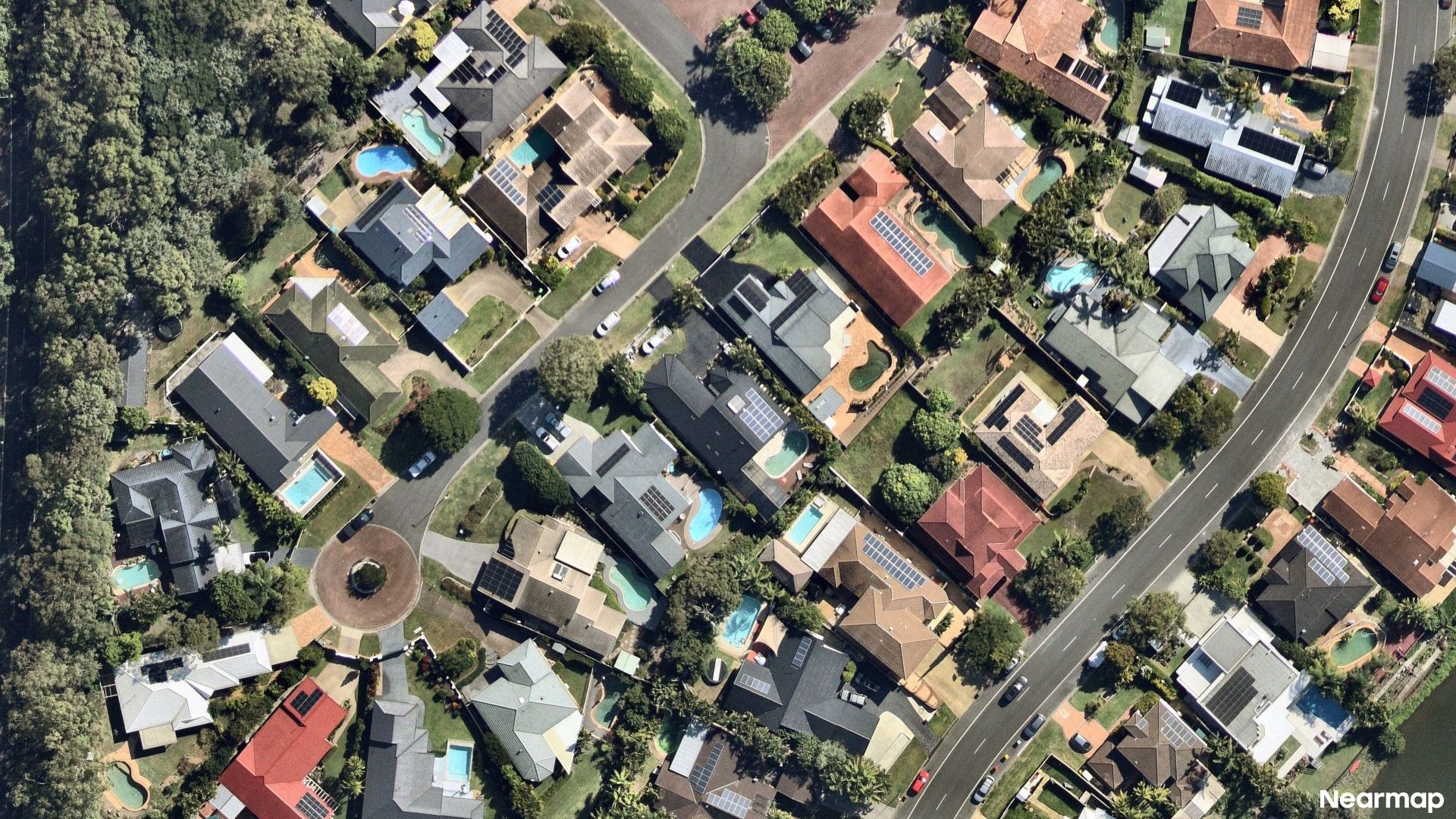 Vertical aerial view
