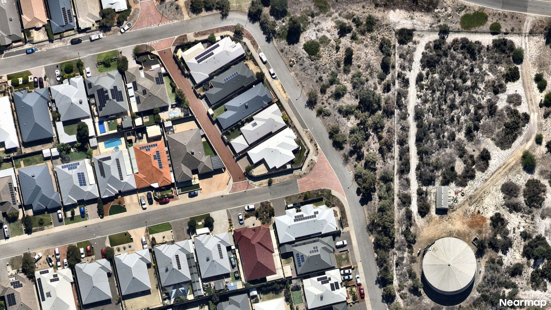 Vertical aerial view