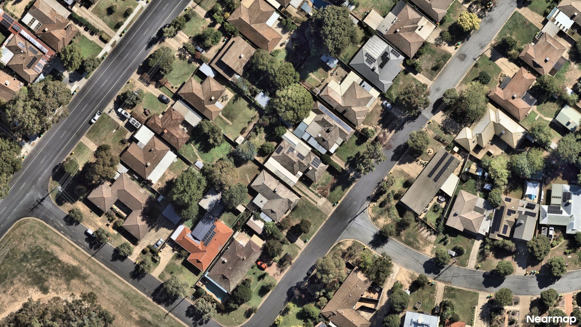 Vertical aerial view