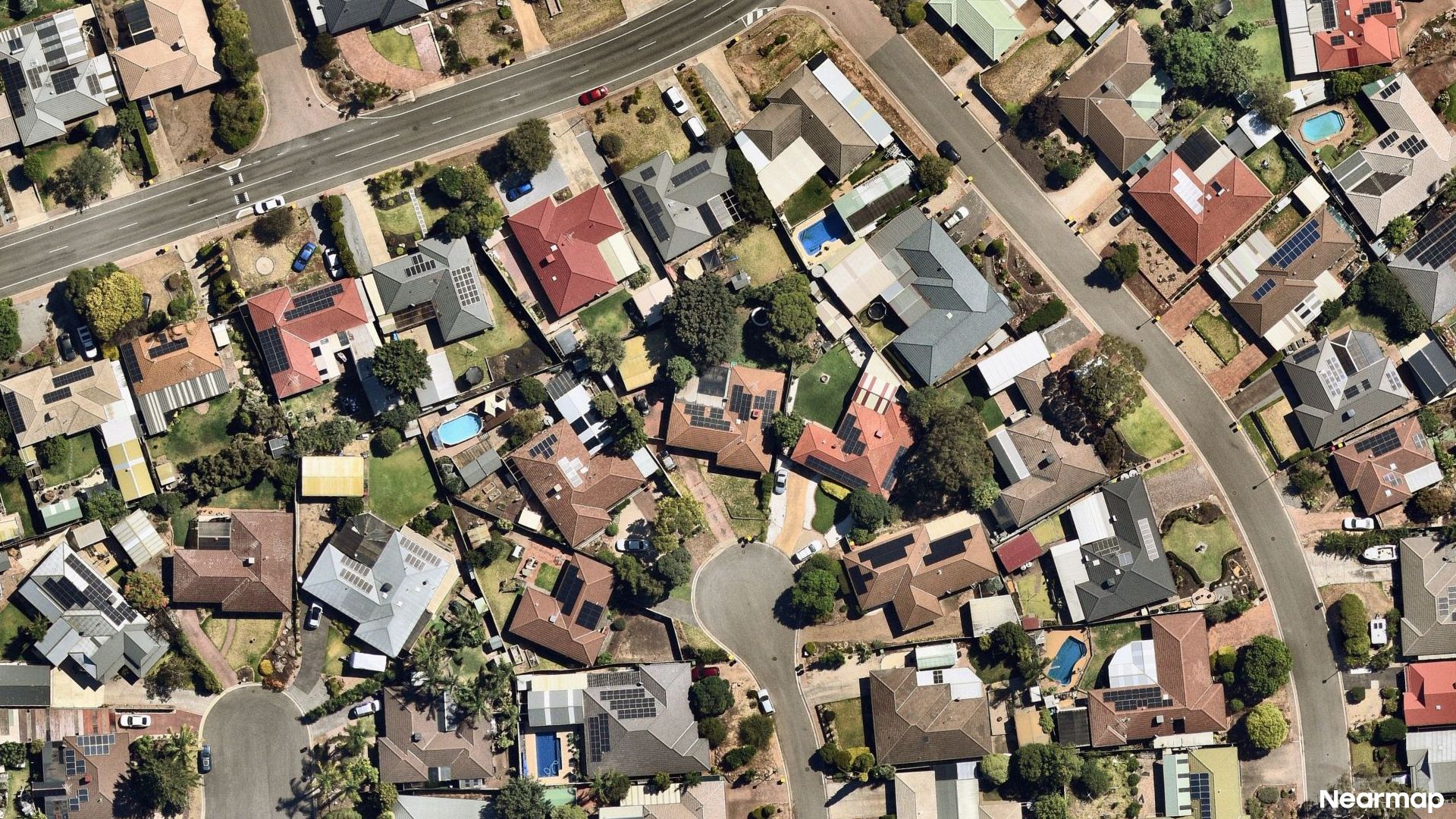 Vertical aerial view