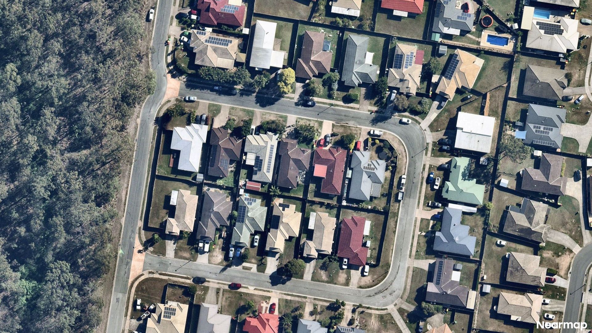 Vertical aerial view