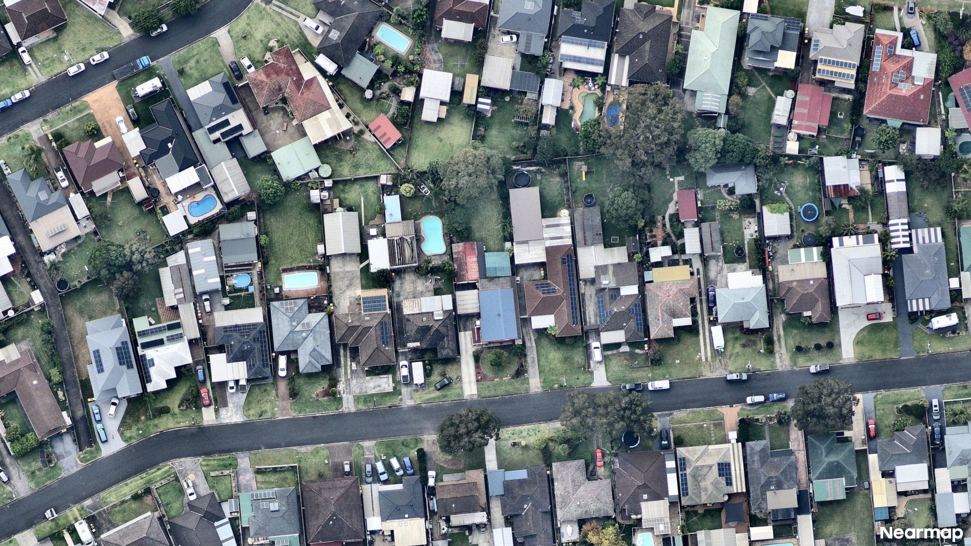Vertical aerial view