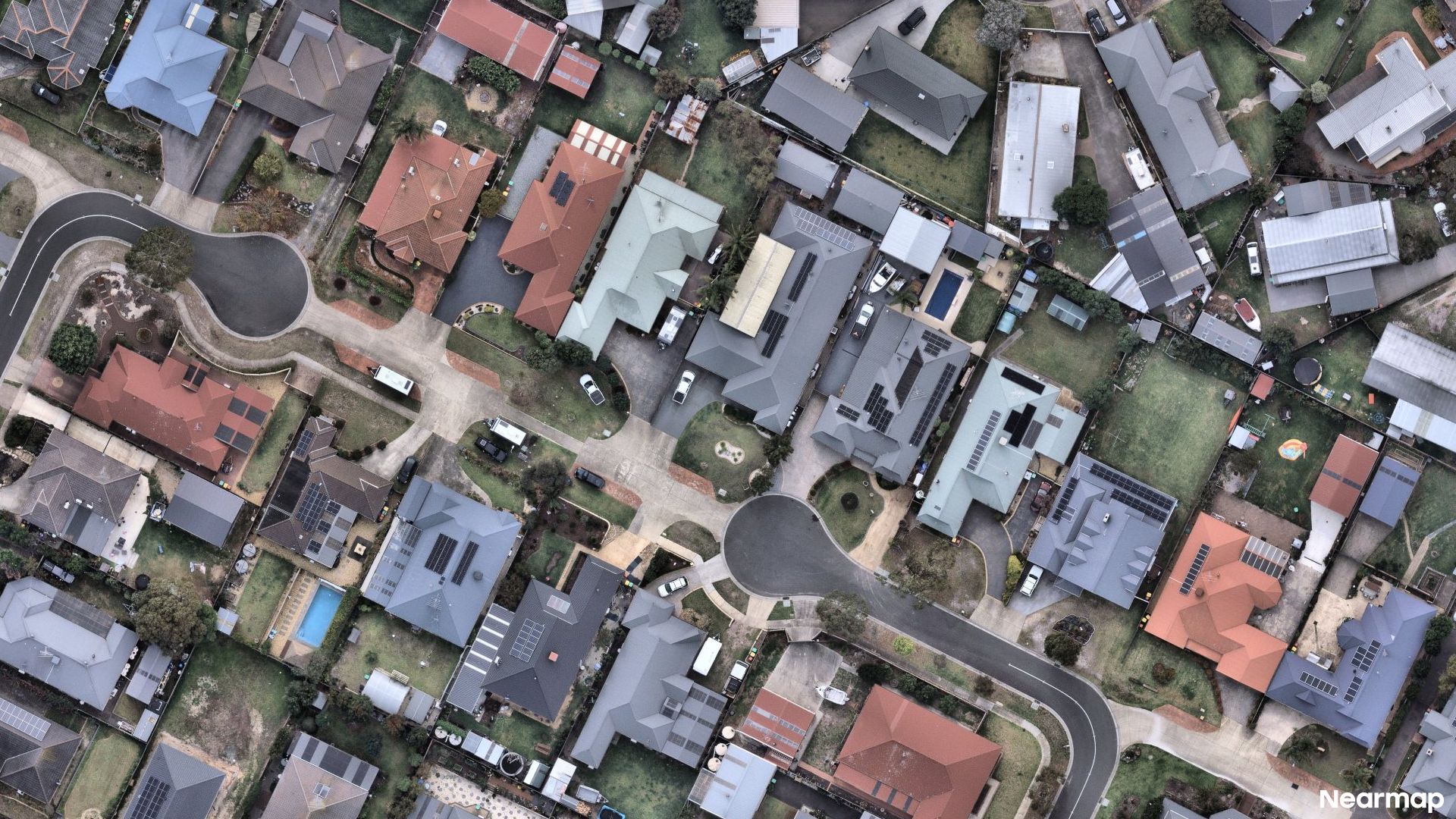 Vertical aerial view
