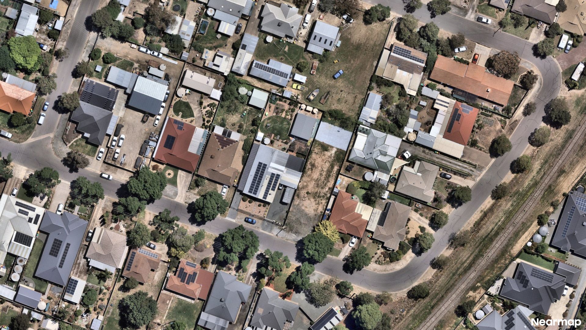 Vertical aerial view