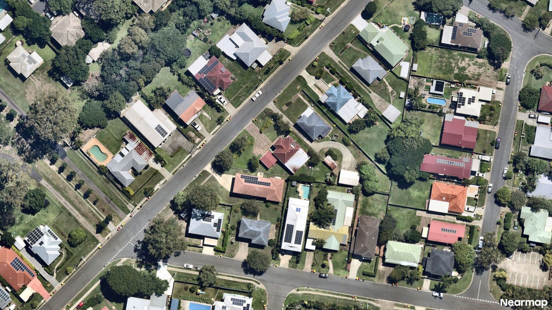 Vertical aerial view