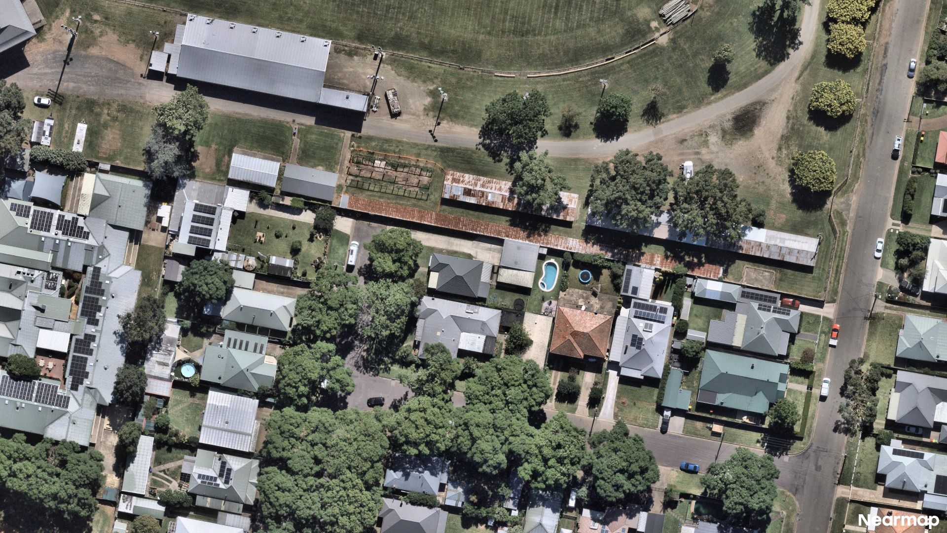 Vertical aerial view