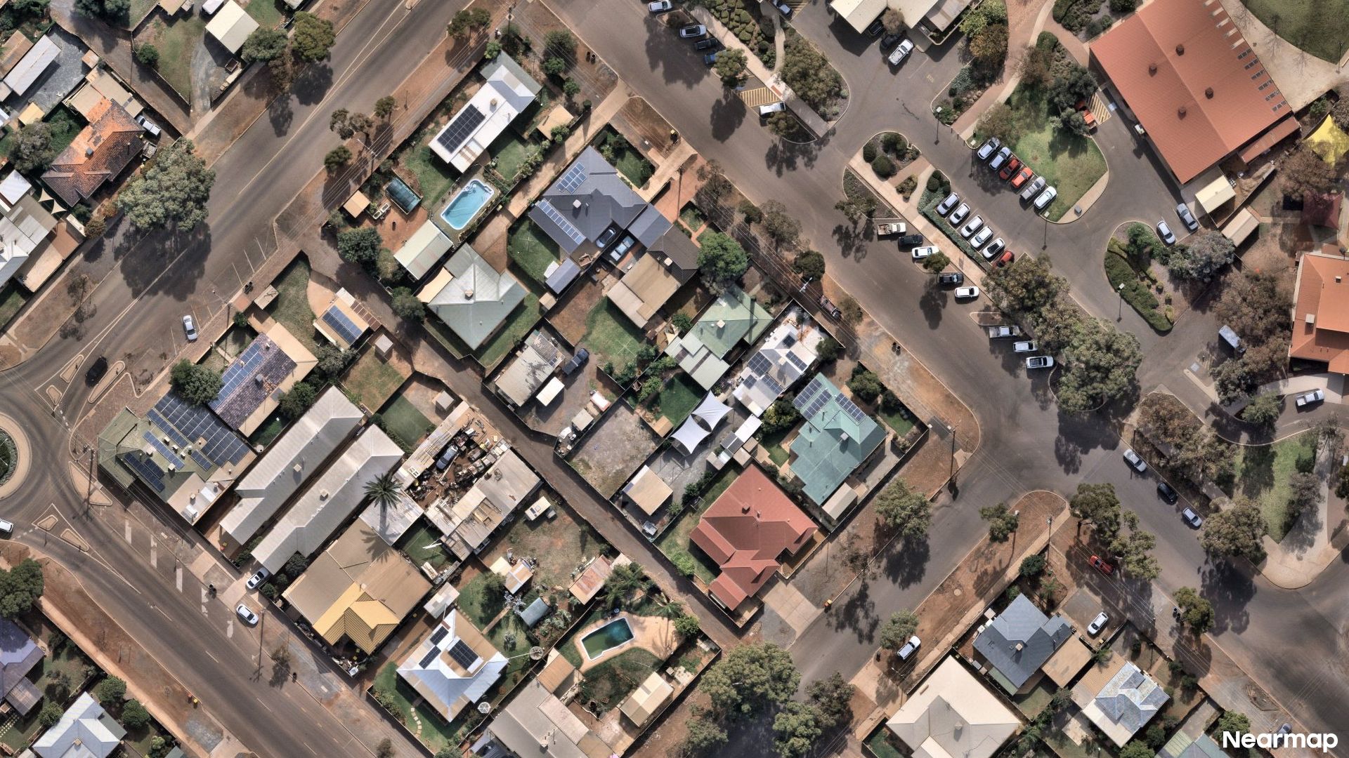 Vertical aerial view