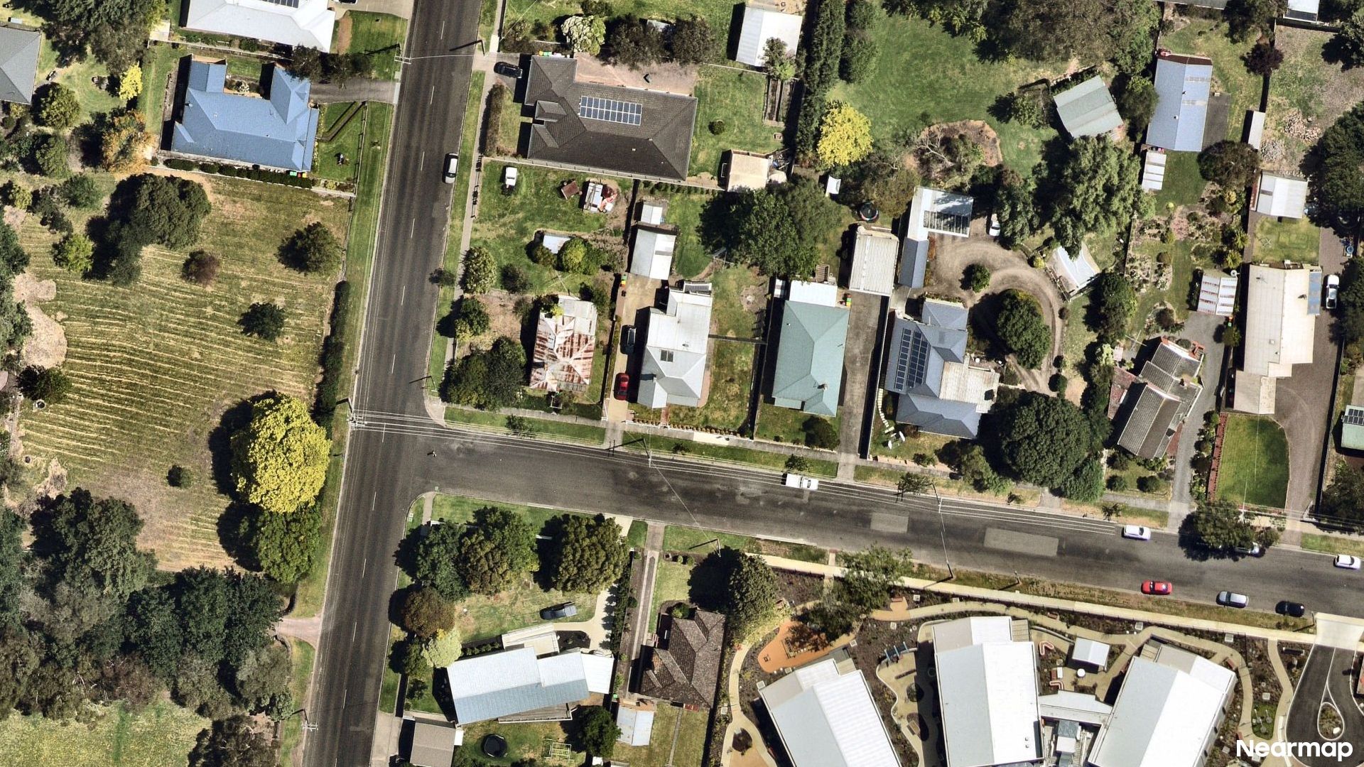 Vertical aerial view