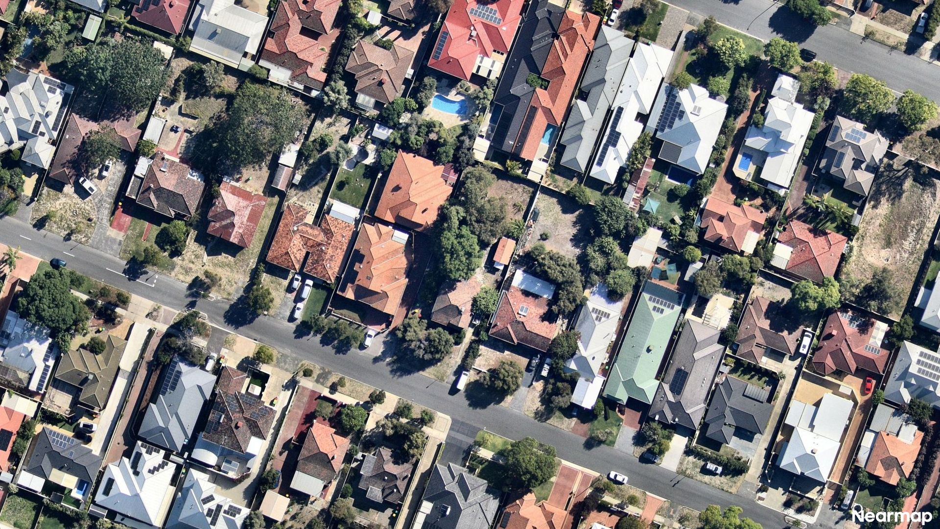Vertical aerial view