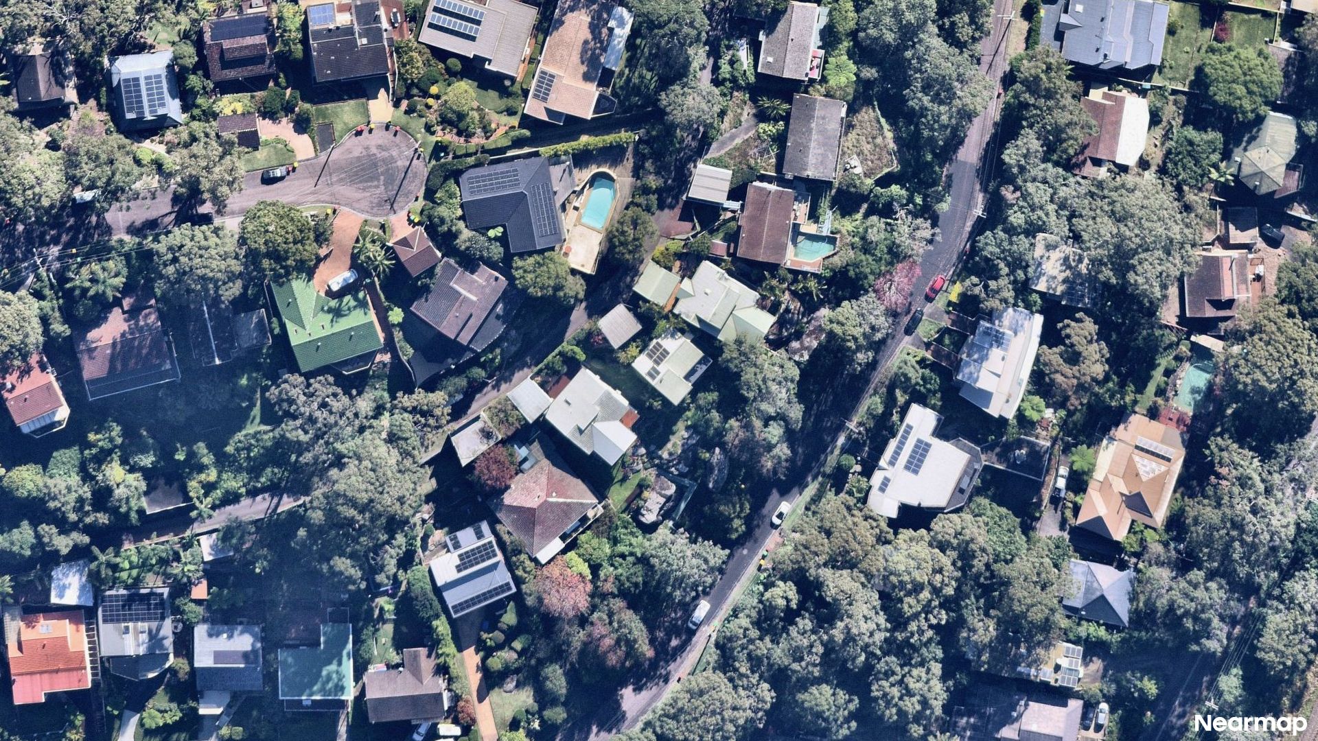 Vertical aerial view