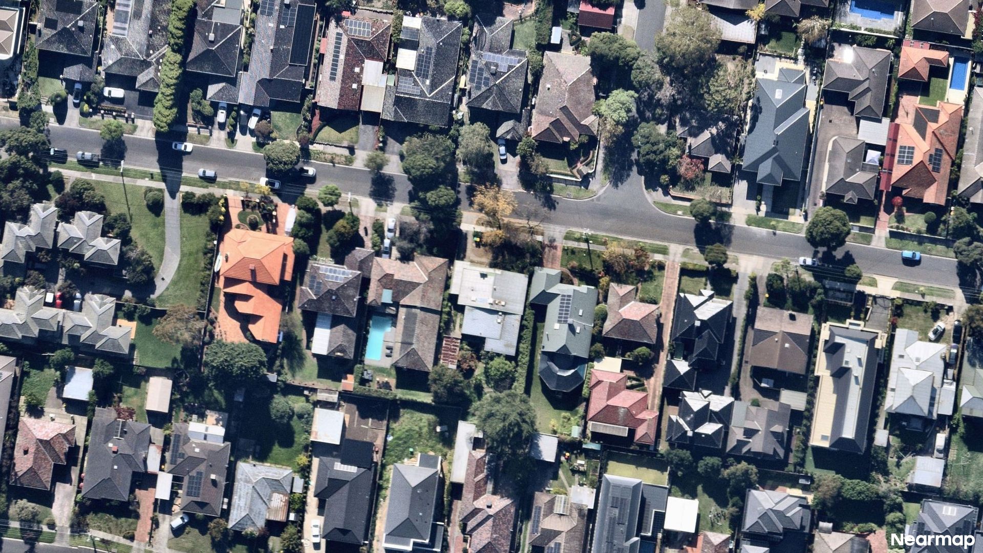 Vertical aerial view
